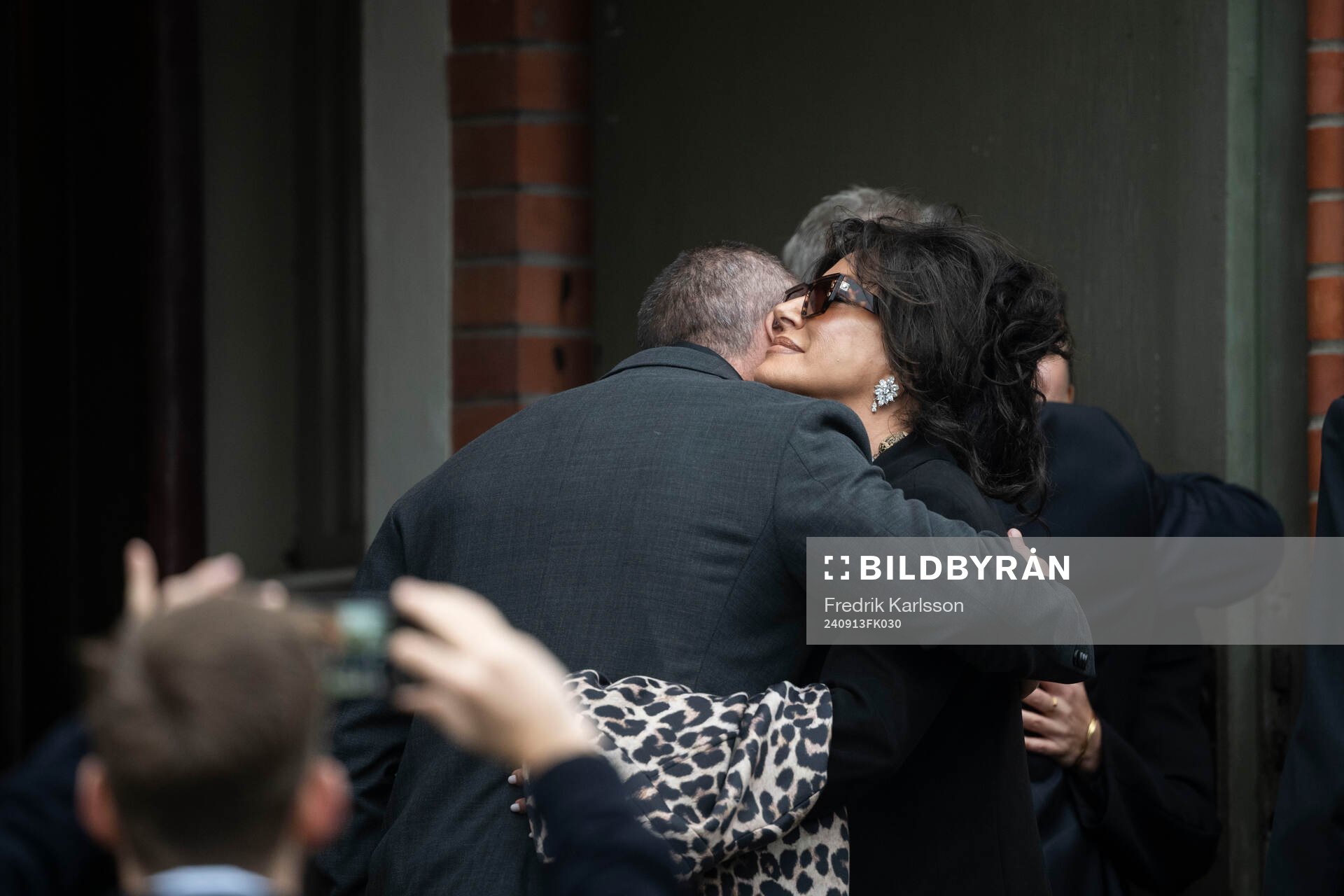 Son Johan Eriksson and former partner Nancy Dell'Olio