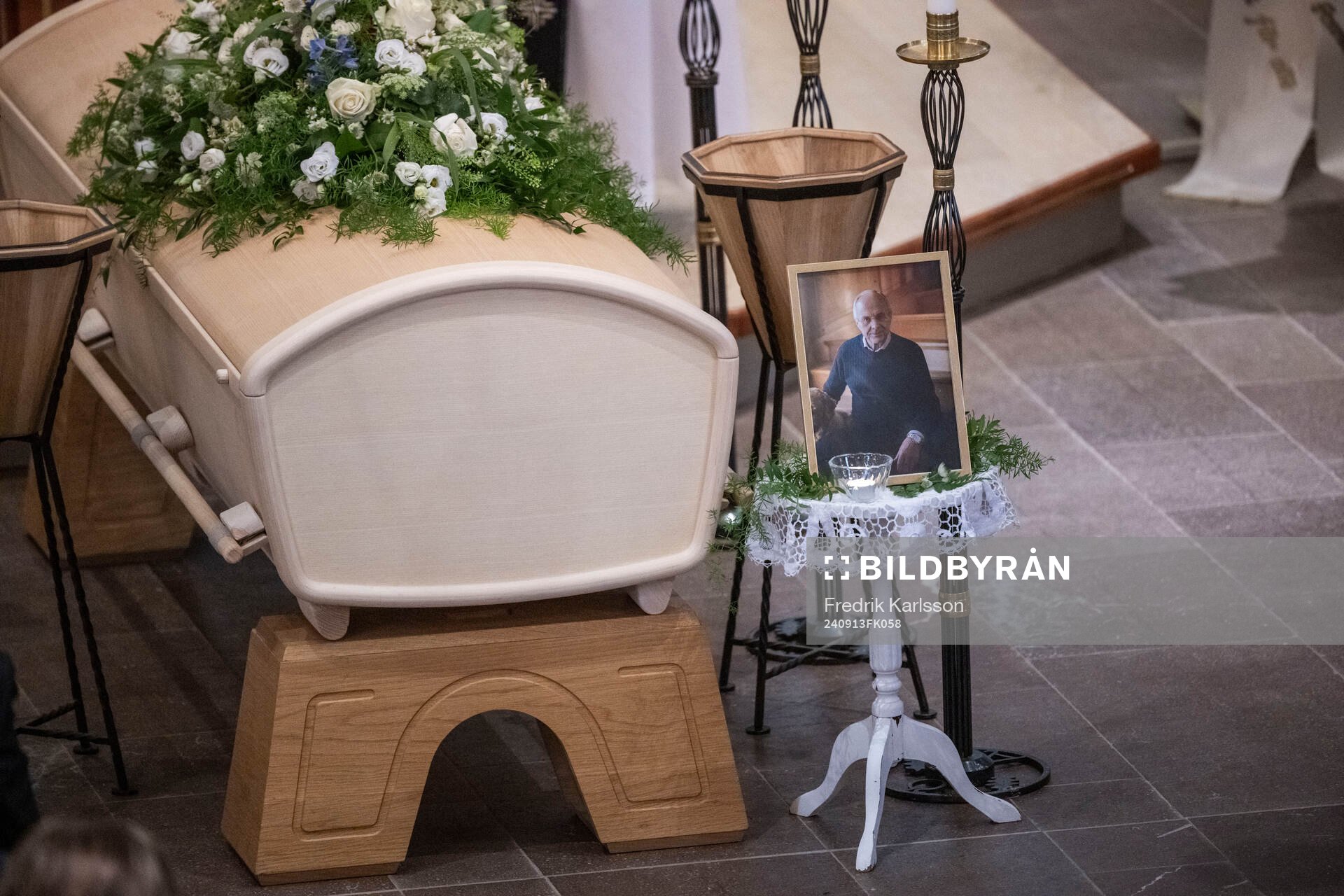 The coffin in Fryksände church