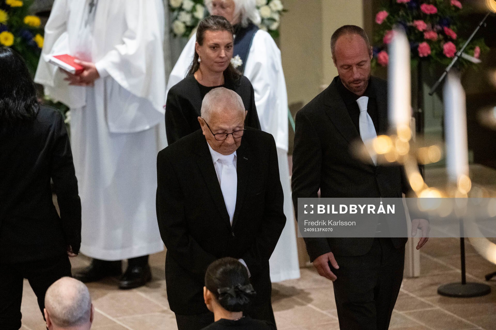 Father Sven Eriksson, daughter Lina Eriksson and son Johan