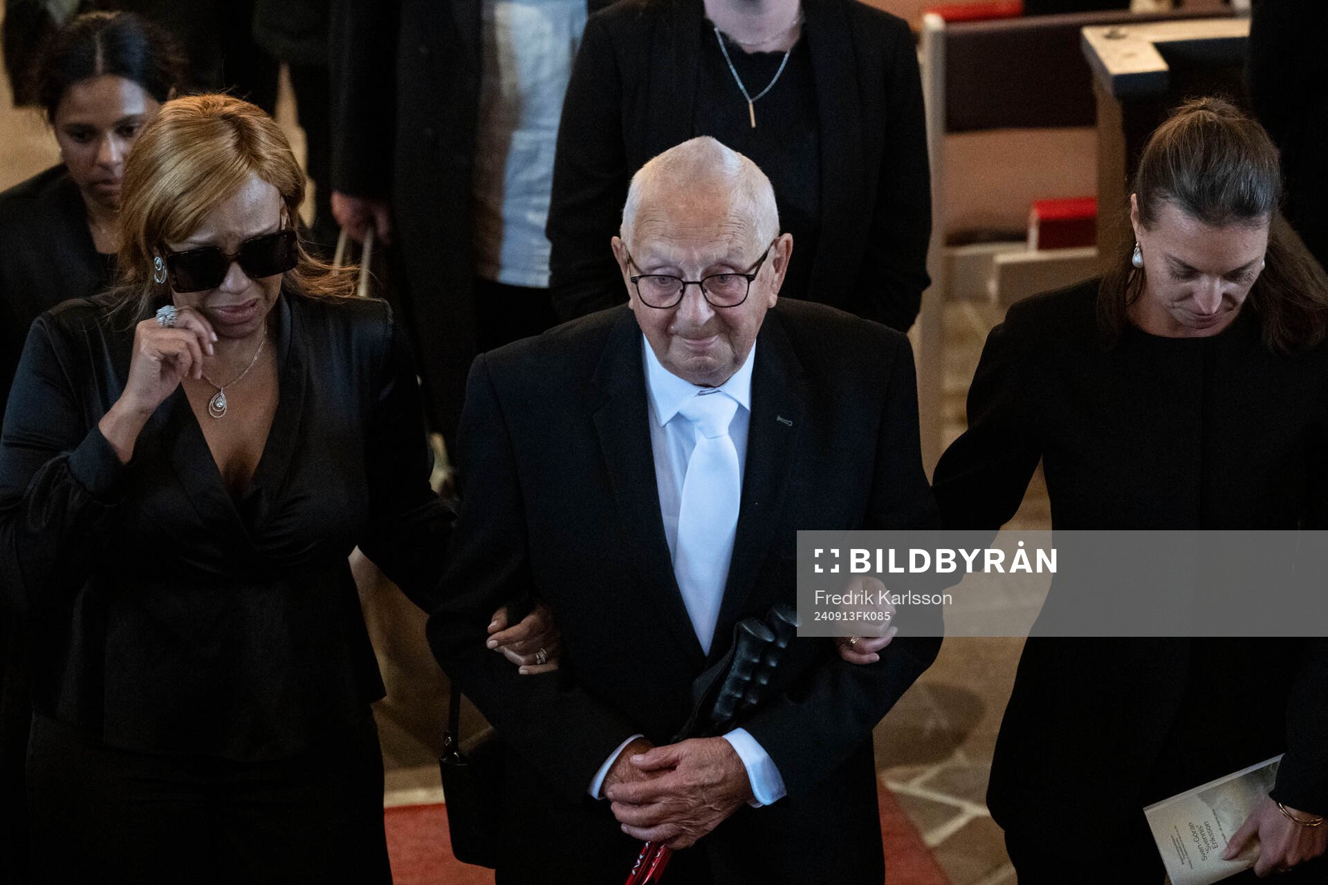 Partner Yaniseth Alcides, father Sven Eriksson and daughter