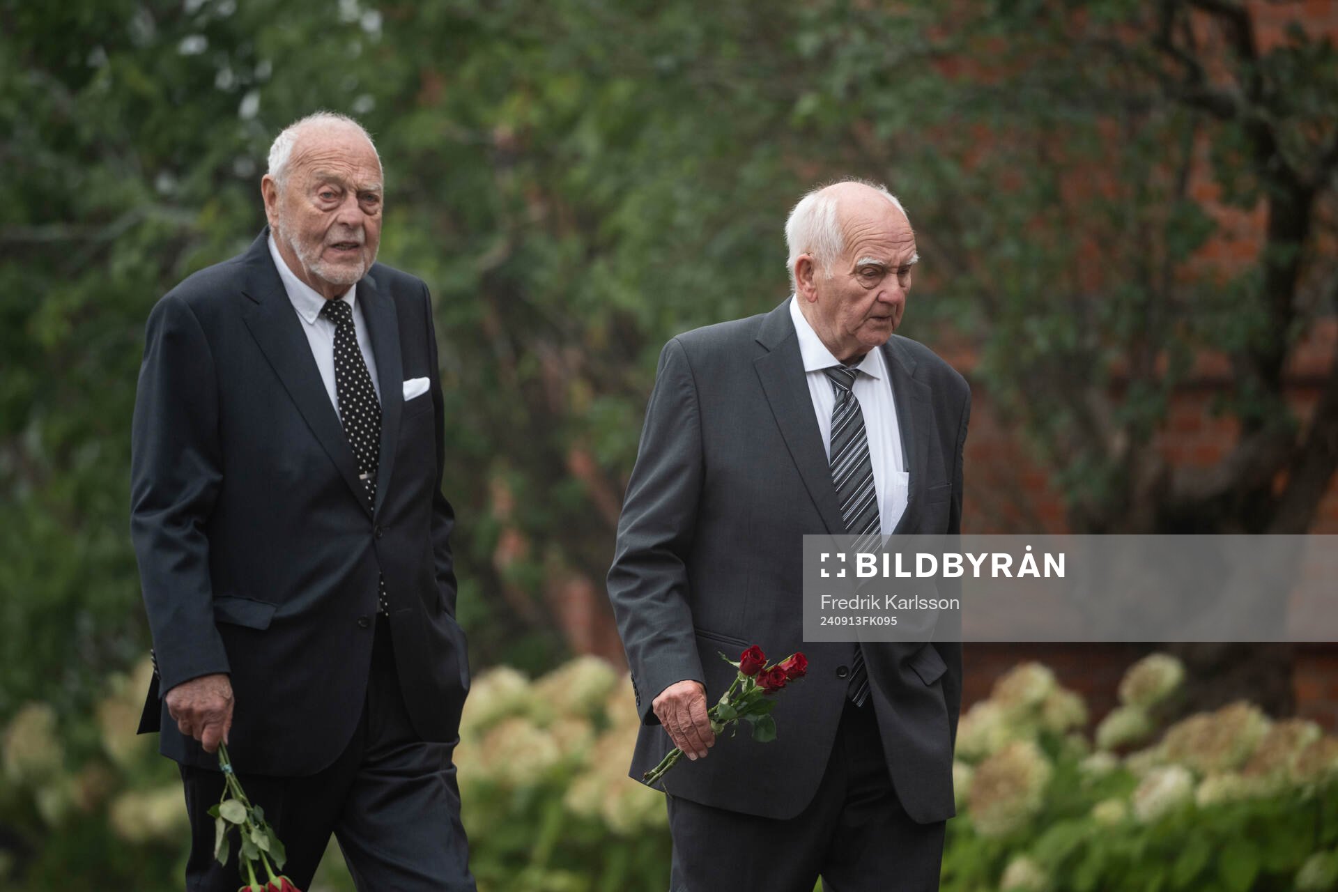 Guests arrrive to the funeral of Sven-Göran Eriksson