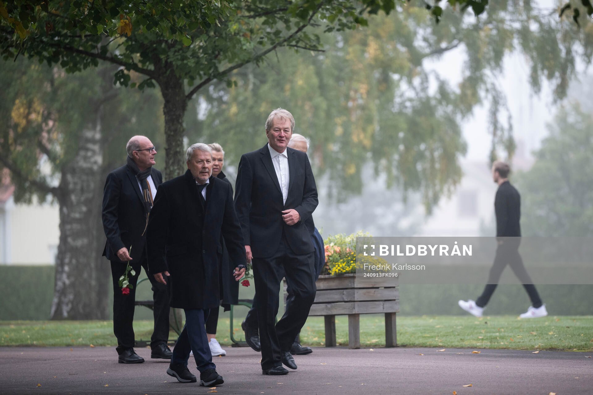 Guests arrrive to the funeral of Sven-Göran Eriksson