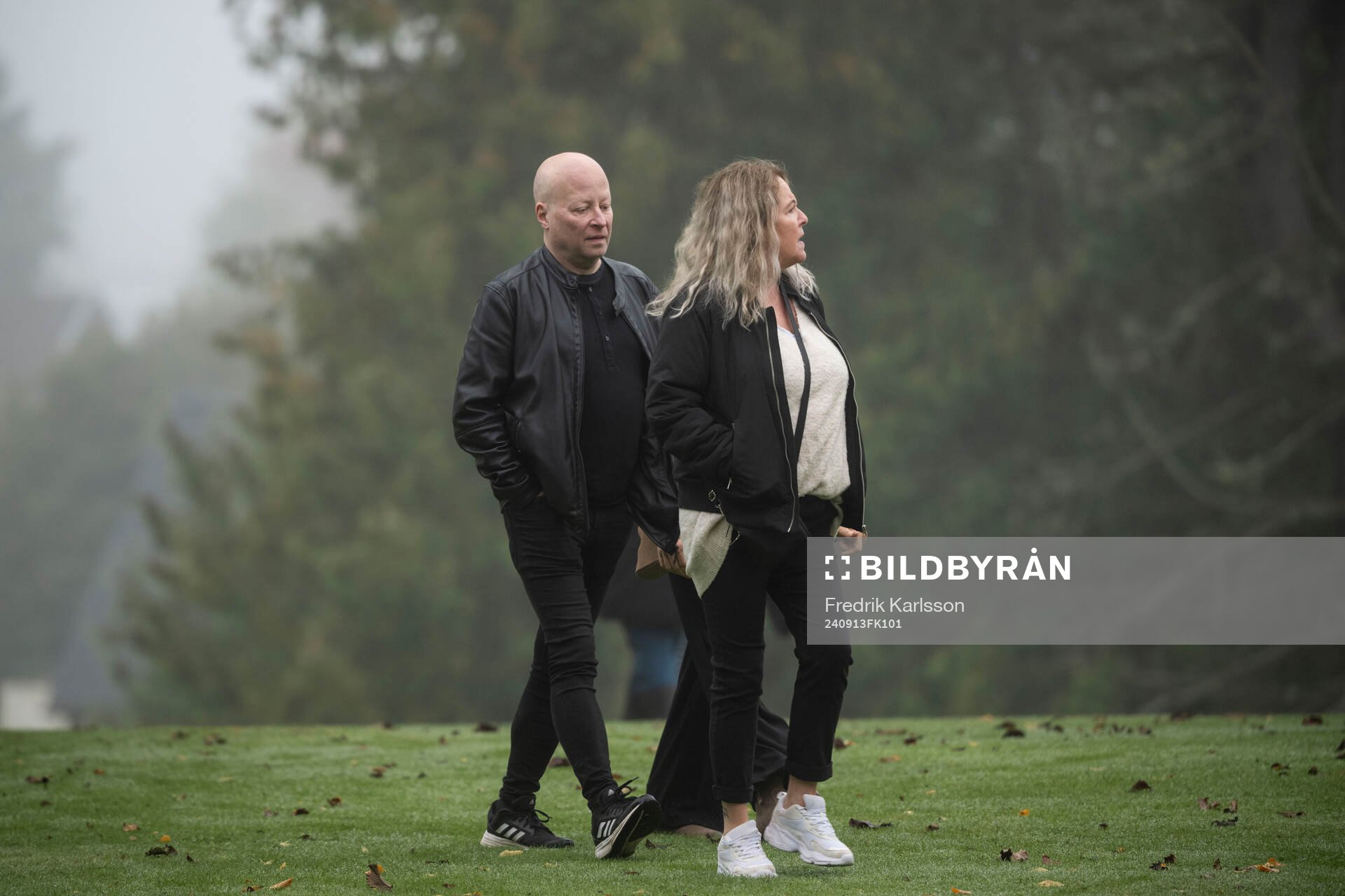 Guests arrrive to the funeral of Sven-Göran Eriksson