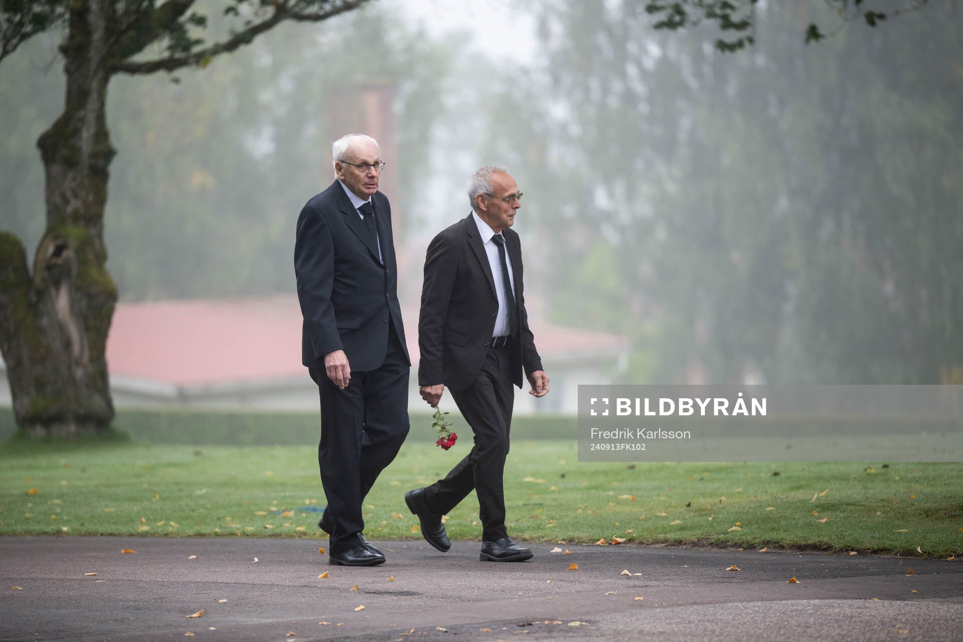 Guests arrrive to the funeral of Sven-Göran Eriksson
