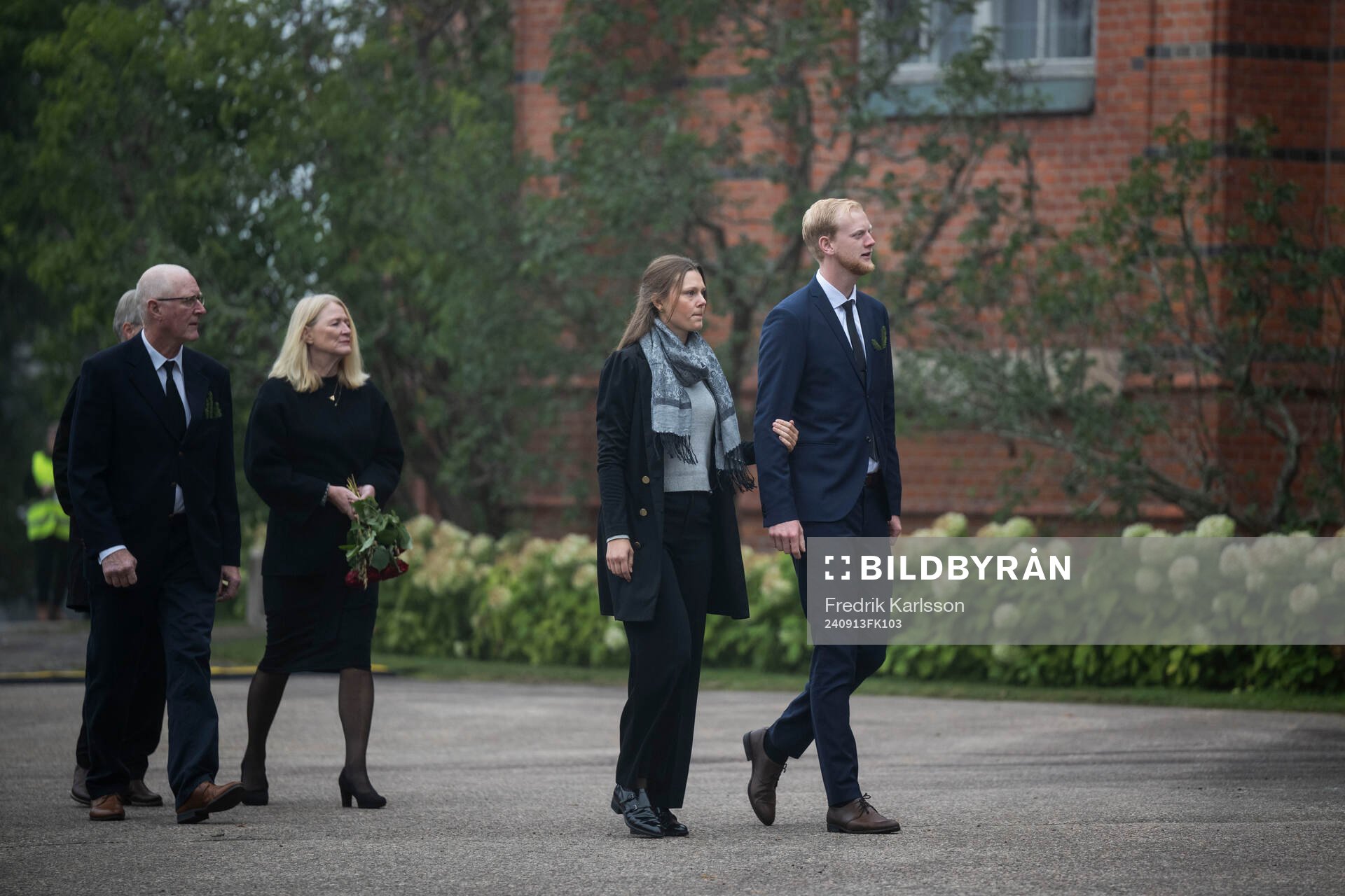 Guests arrrive to the funeral of Sven-Göran Eriksson