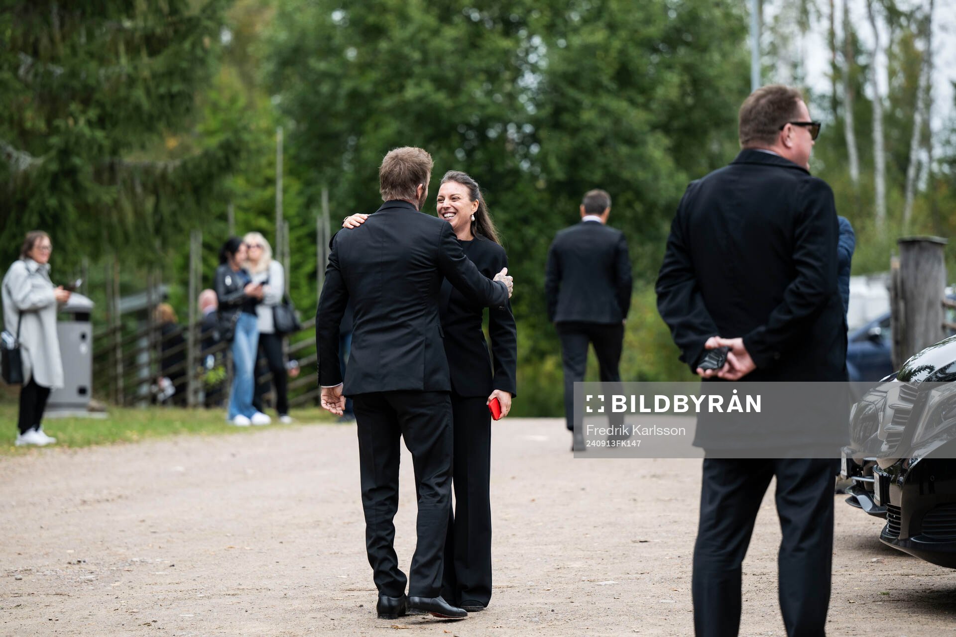 David Beckham and Lina Eriksson, daughter of Sven-Göran