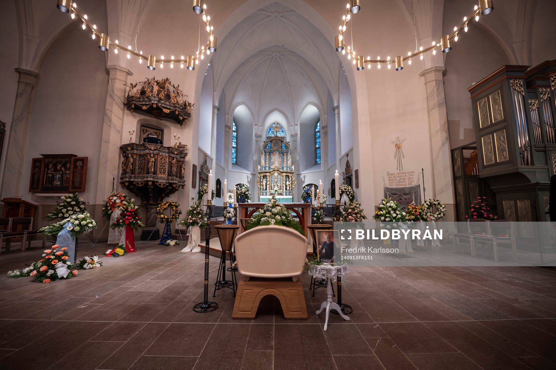 The funeral of Sven-Göran Eriksson in Fryksände Church