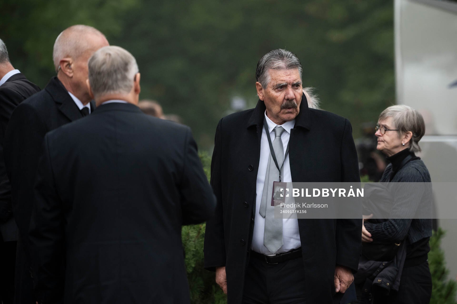 Portuguese football coach Antonio Jose Conceicao Oliveira, former assistant to Eriksson at Benfica, during the funeral of Sven-Göran Eriksson on September 13, 2024 in Torsby.