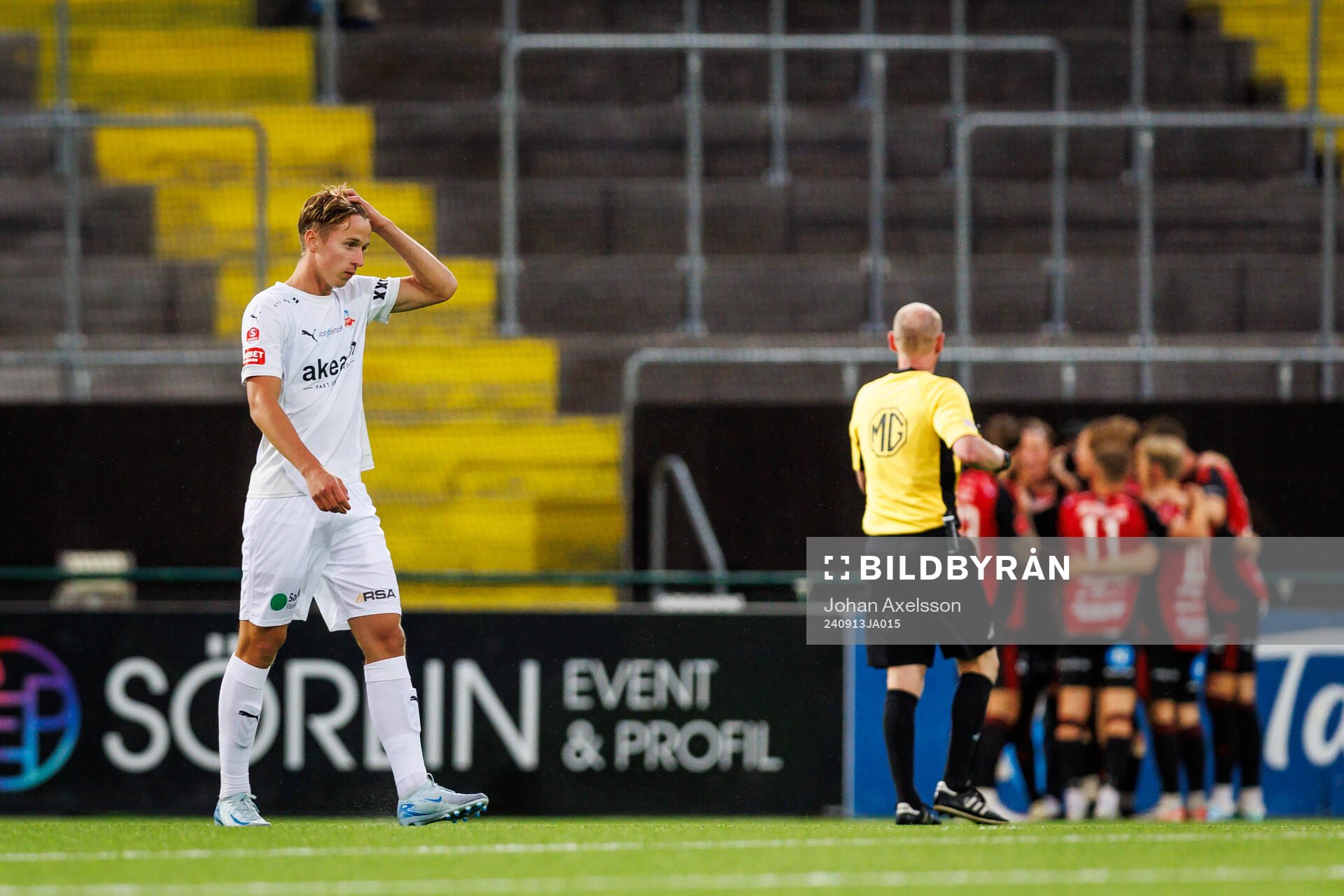 Helsingborgs Lukas Kjellnäs deppar