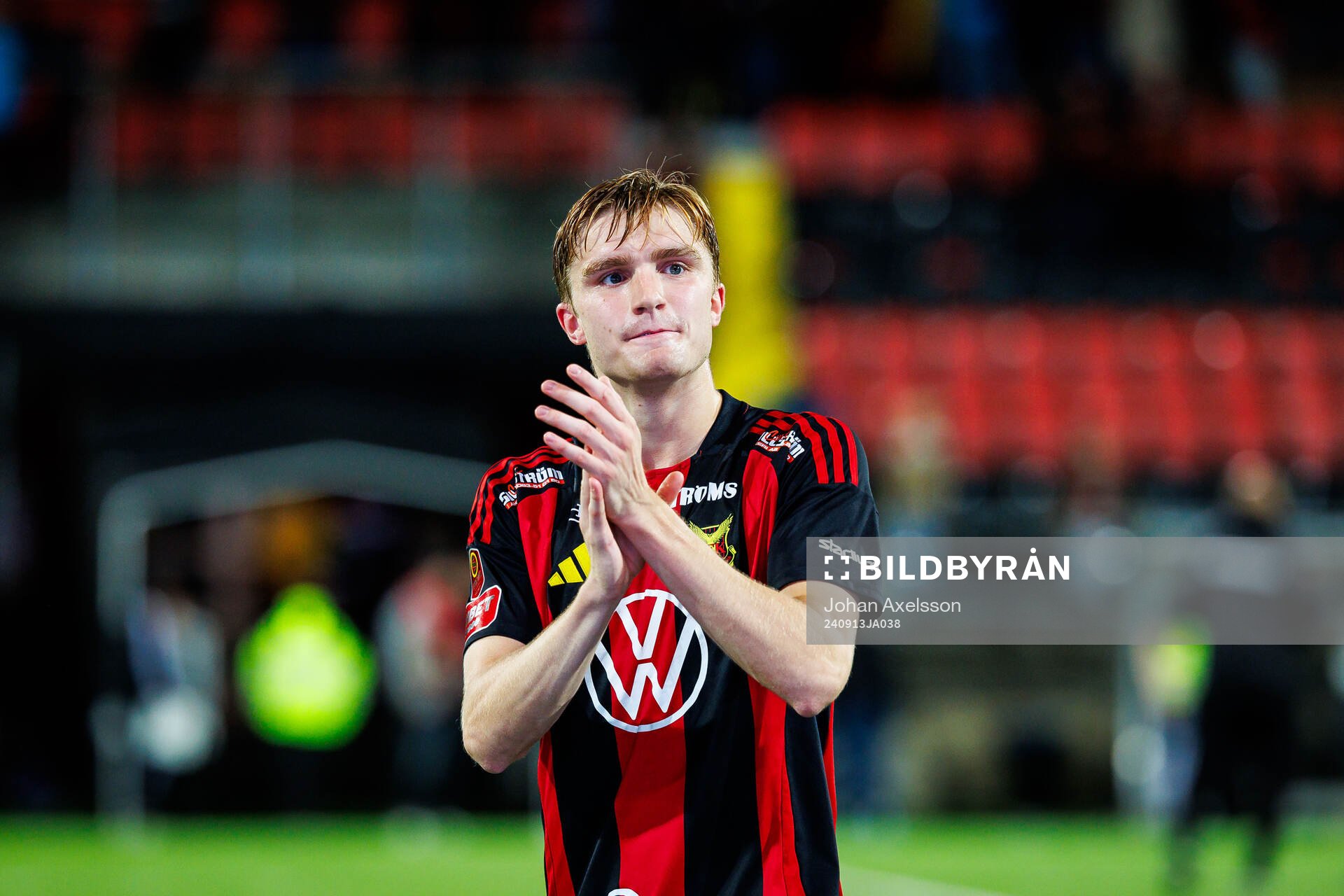 Östersunds Jakob Hedenquist jublar
