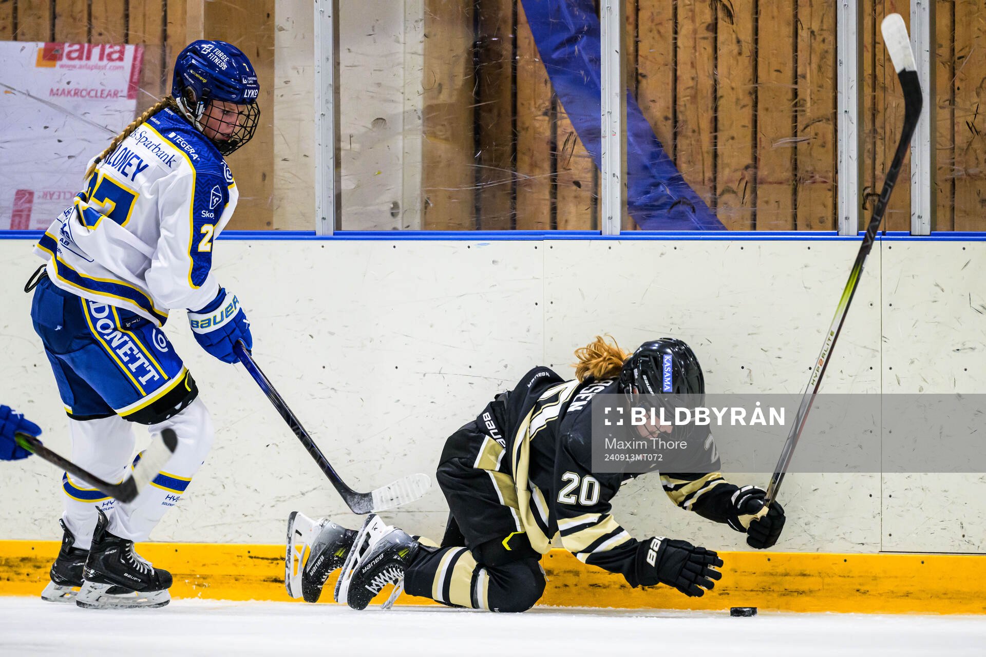Leksands Shay Maloney och SDEs Andrea Kaspersen