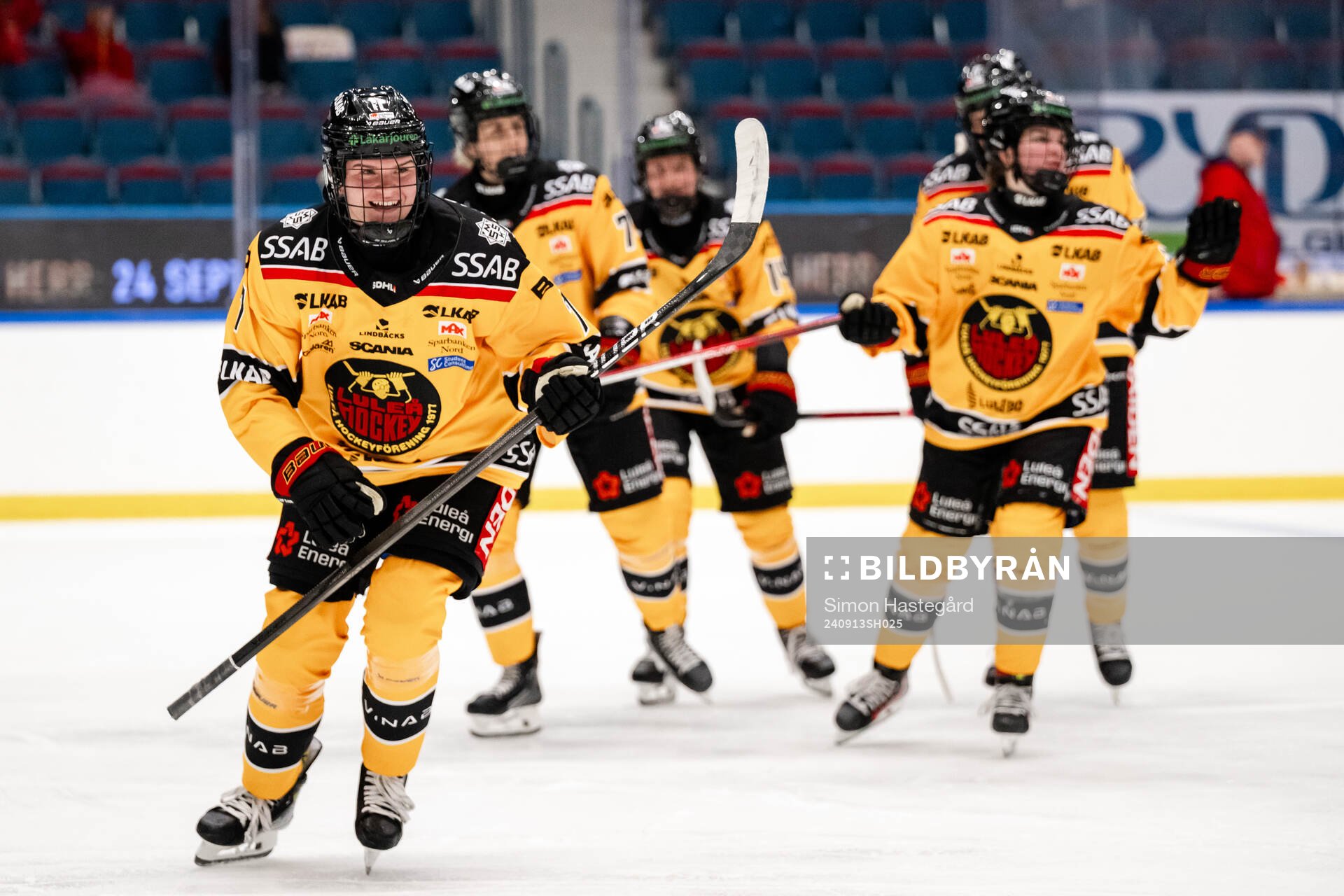 Luleås Tilde Sjödin jublar