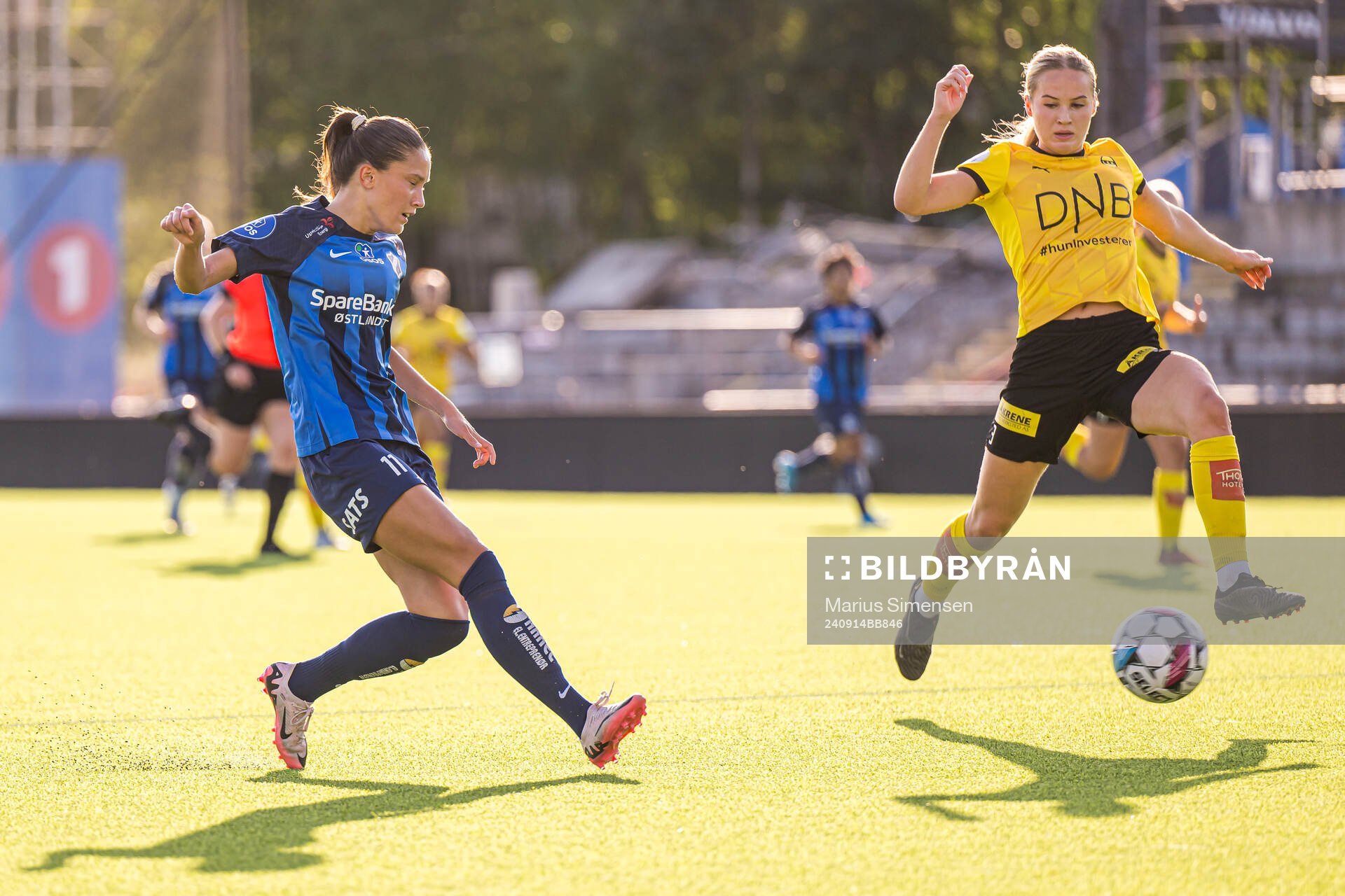 Ida Mortensen Natvik of Stabæk during the Toppserien football match between Stabæk and LSK Kvinner on September 14, 2024 in Bekkestua.