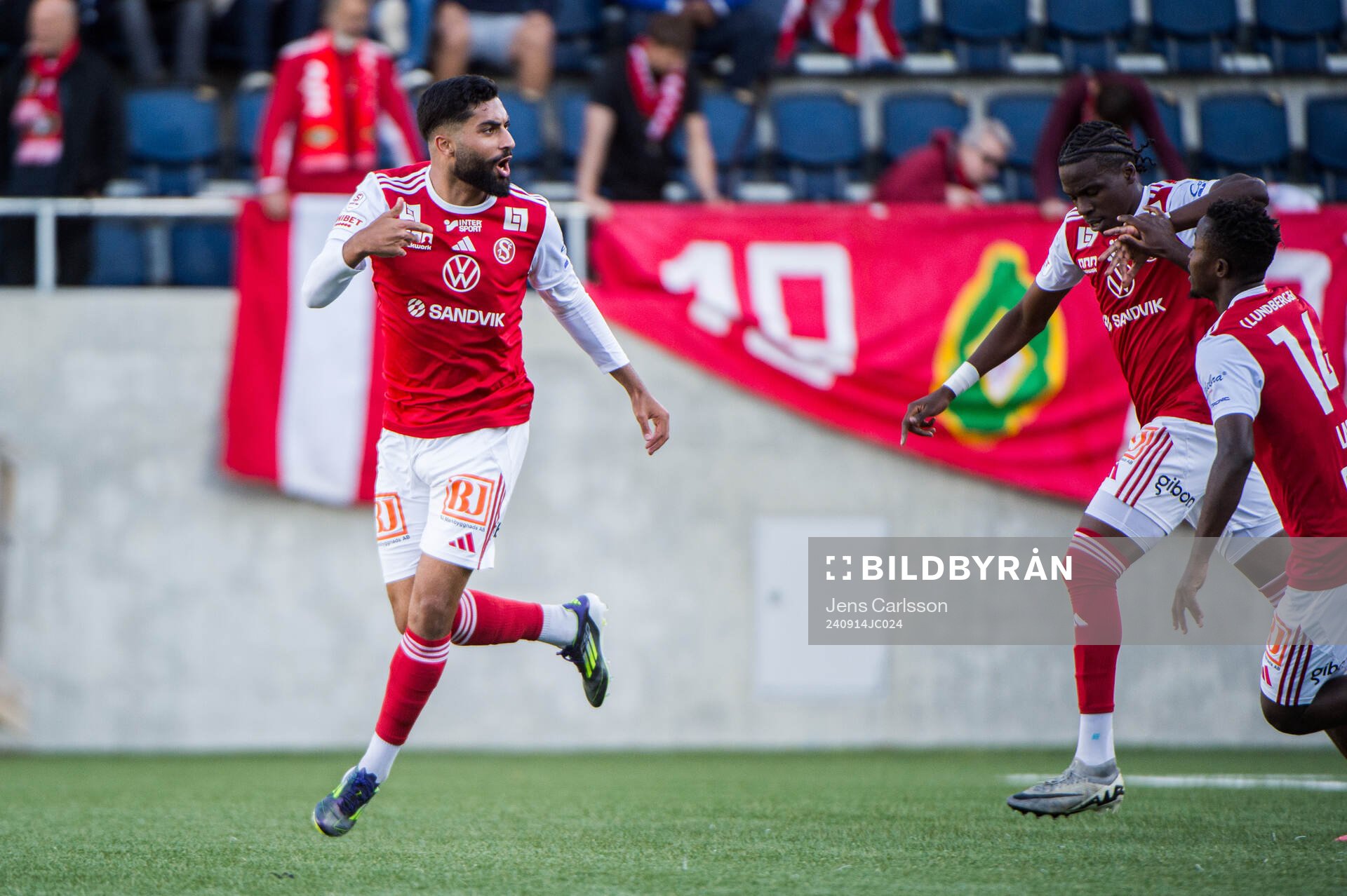 Sandvikens IFs Amin Al-Hamawi jublar