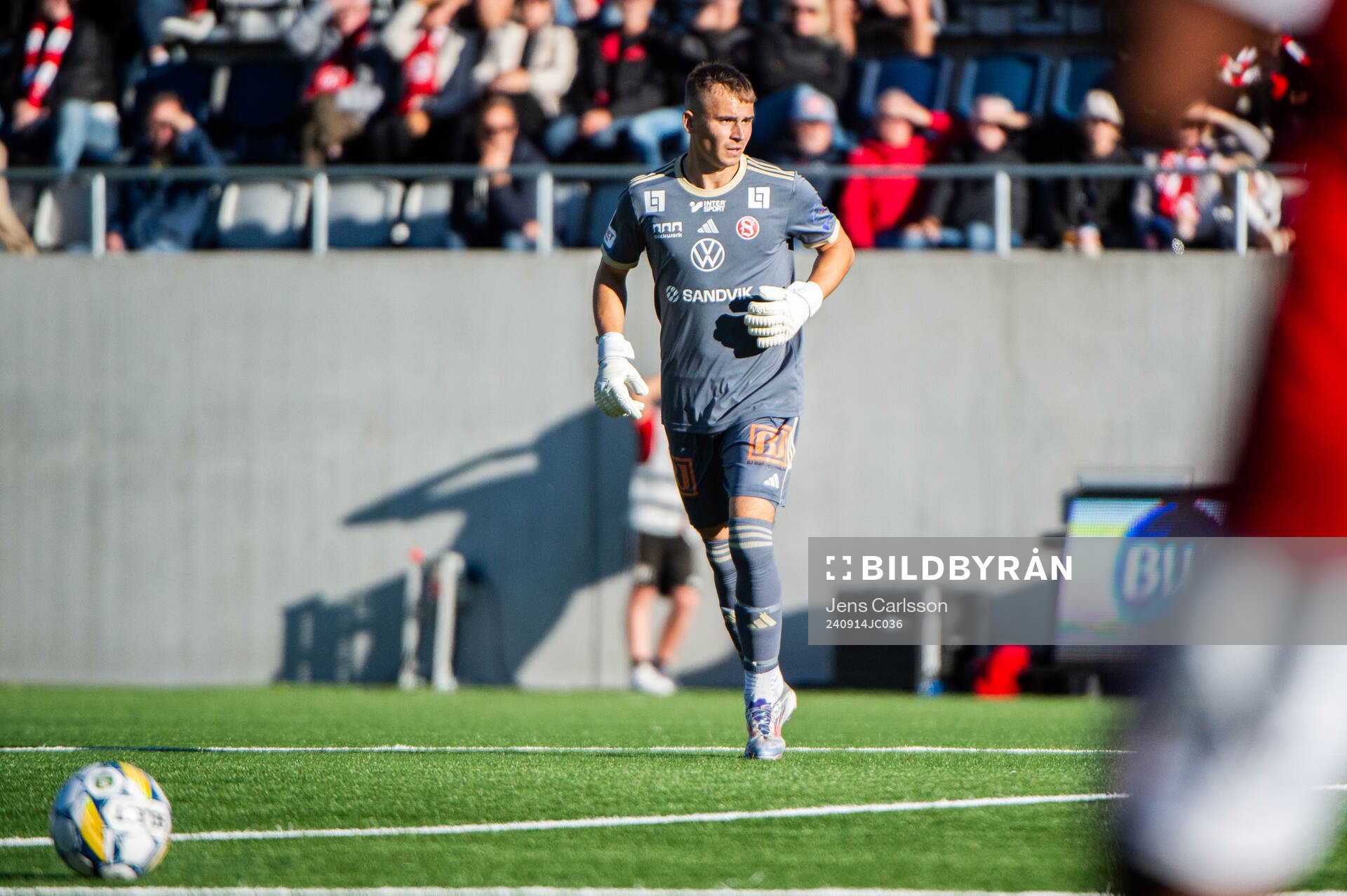 Sandvikens IFs målvakt Felix Jakobsson