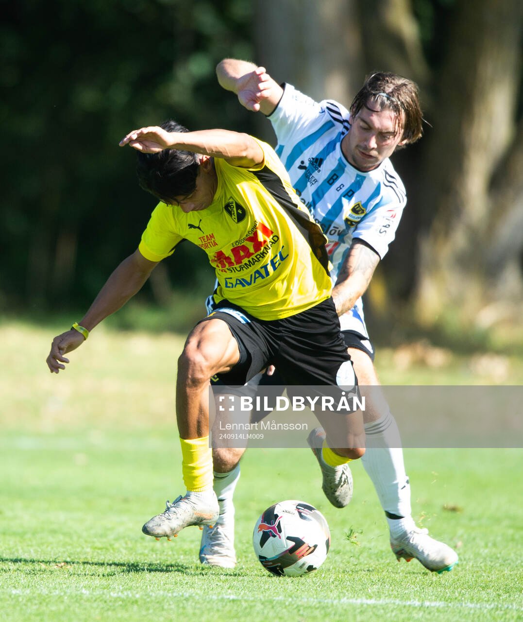 IFK Hässleholms Axel Winberg i matchen i division 2 mellan