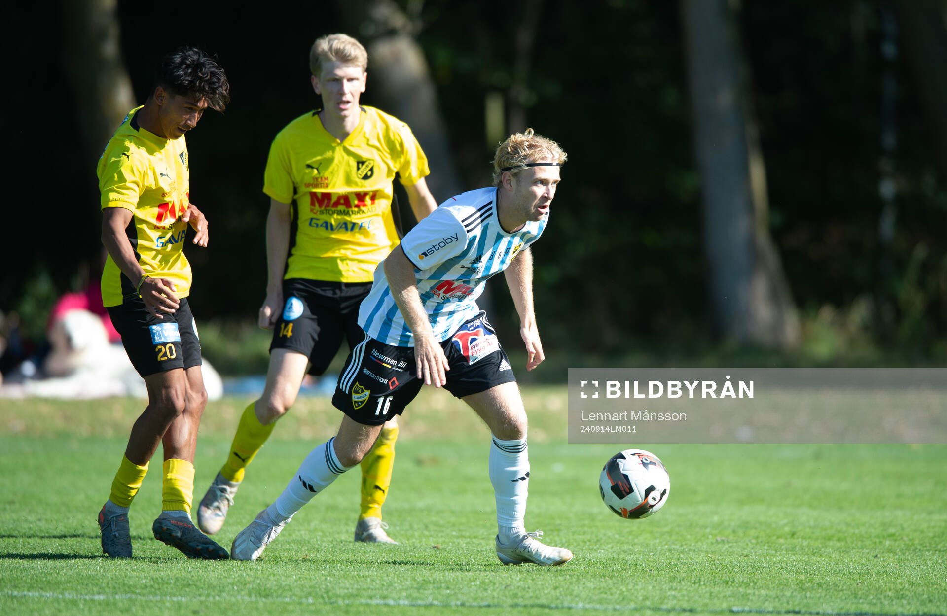  IFK Hässleholms Victor Holmberg i matchen i division 2 mellan IF Lödde och IFK Hässleholm i Löddeköpinge 14 september 2024.