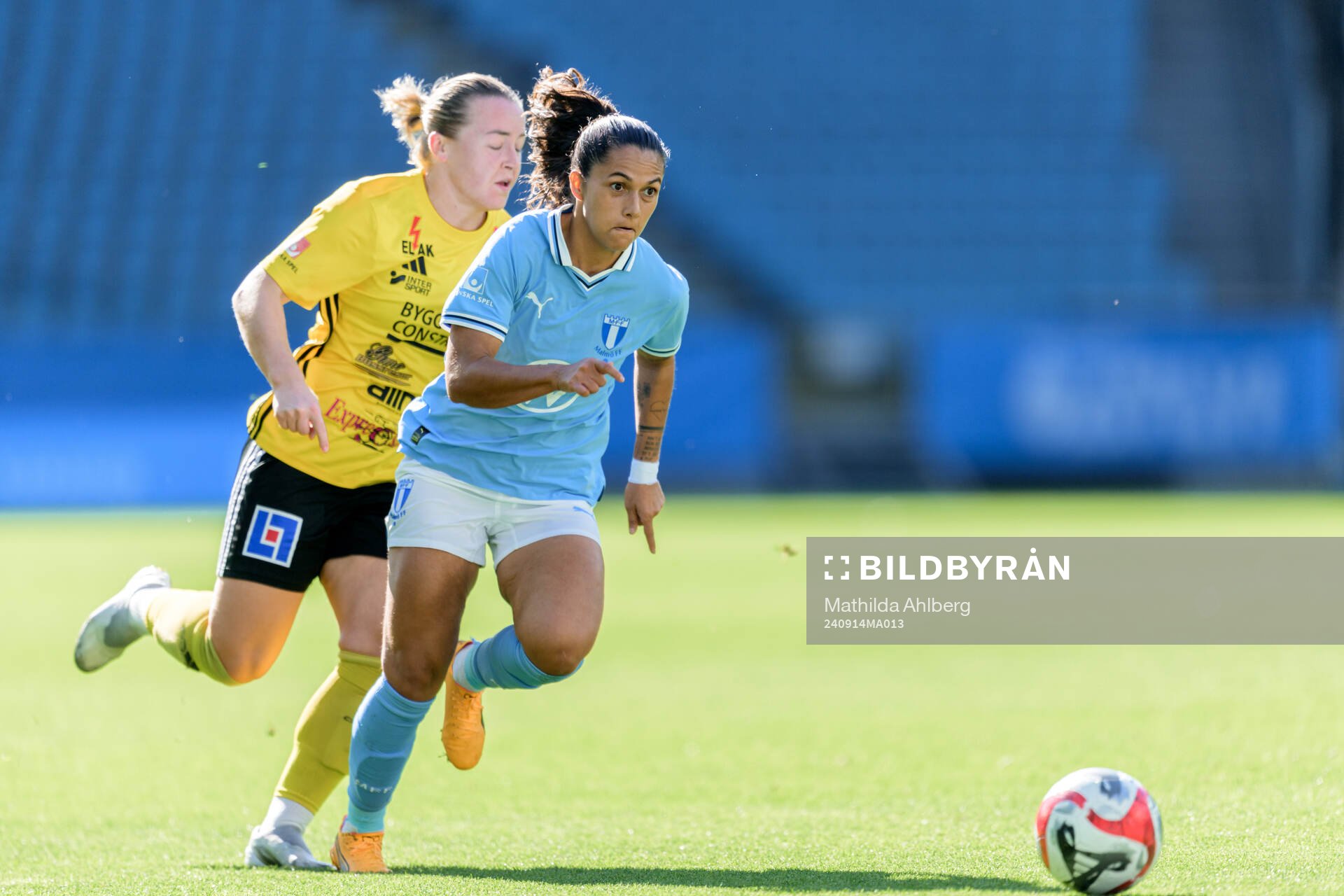 Gamla Upsalas Ingrid Wixner och Malmö FFs Ana Mafalda