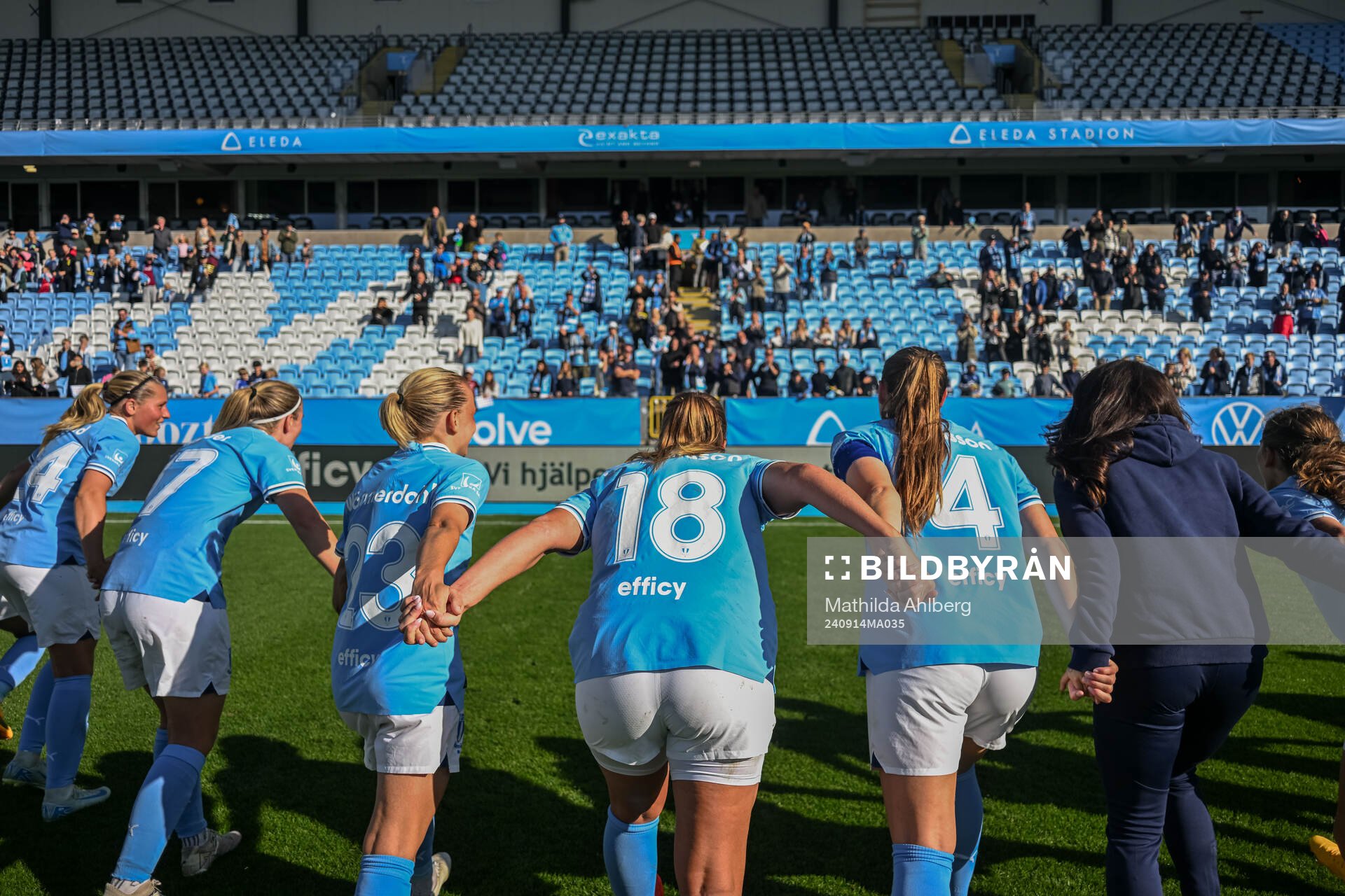 Malmö FFs spelare jublar