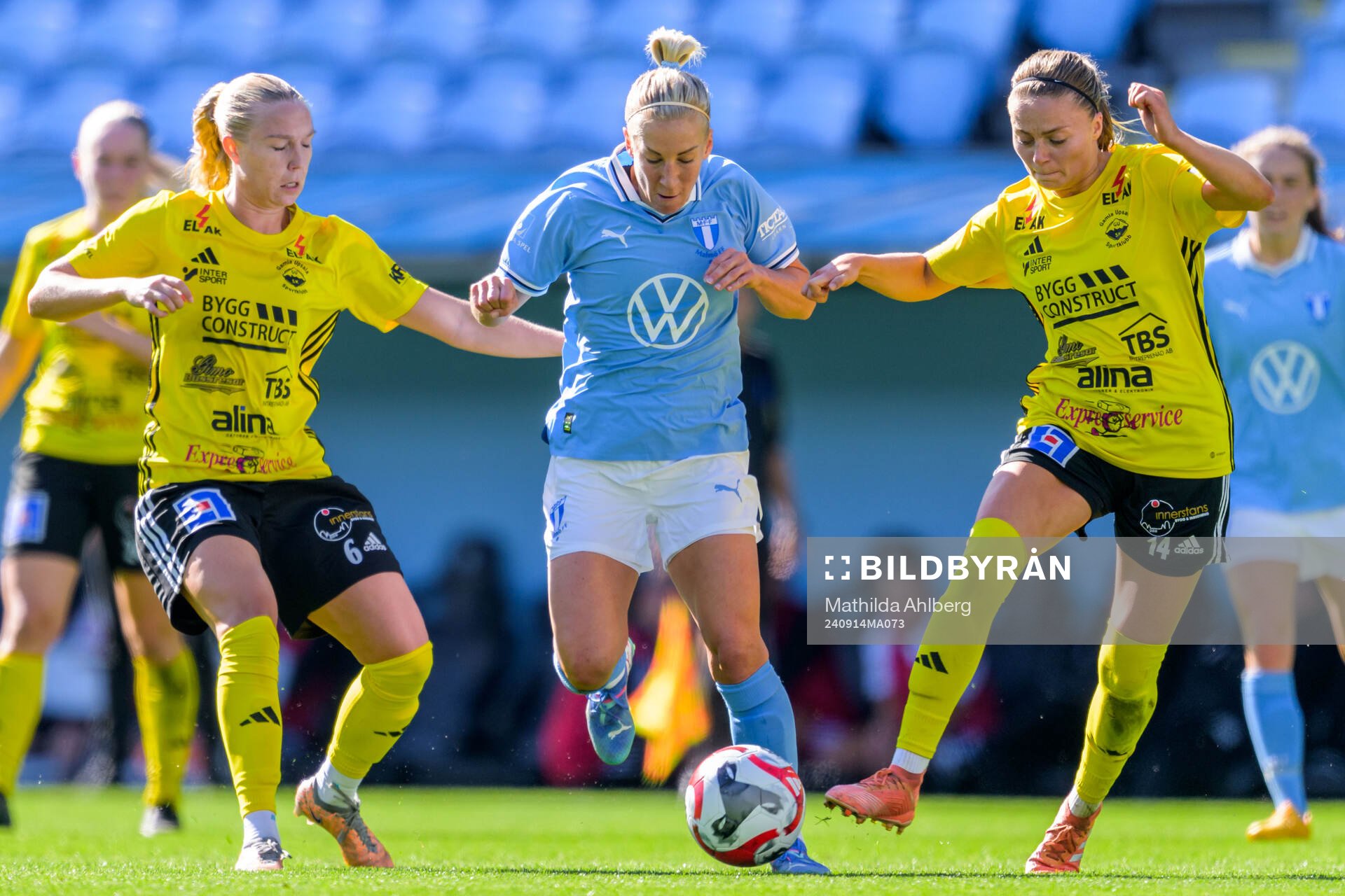 Gamla Upsalas Sofia Paulsson och Ebba Costow och Malmö FFs