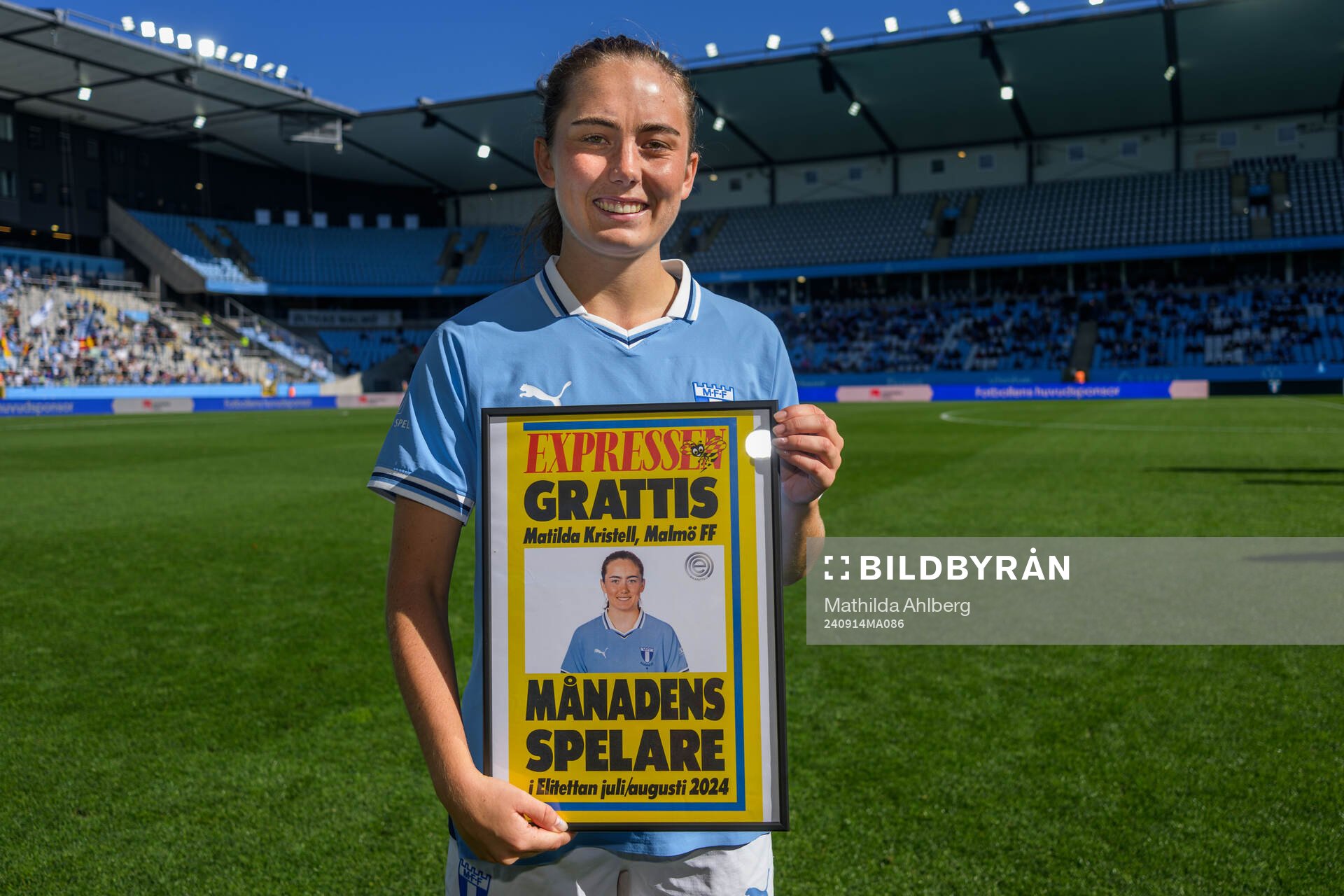Malmö FFs Matilda Eriksson Kristell tilldelas månadens