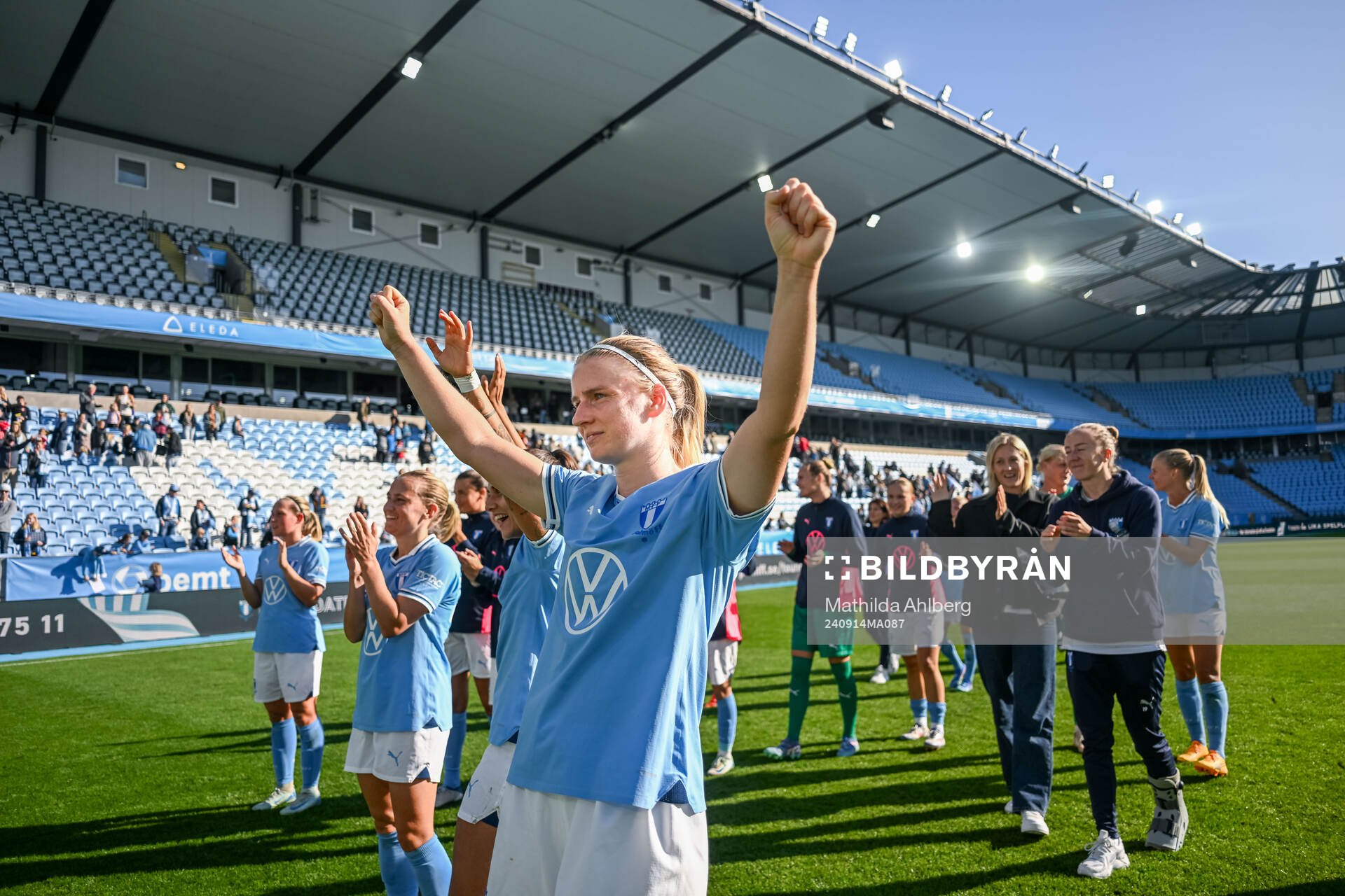 Malmö FFs Amanda Kander jublar
