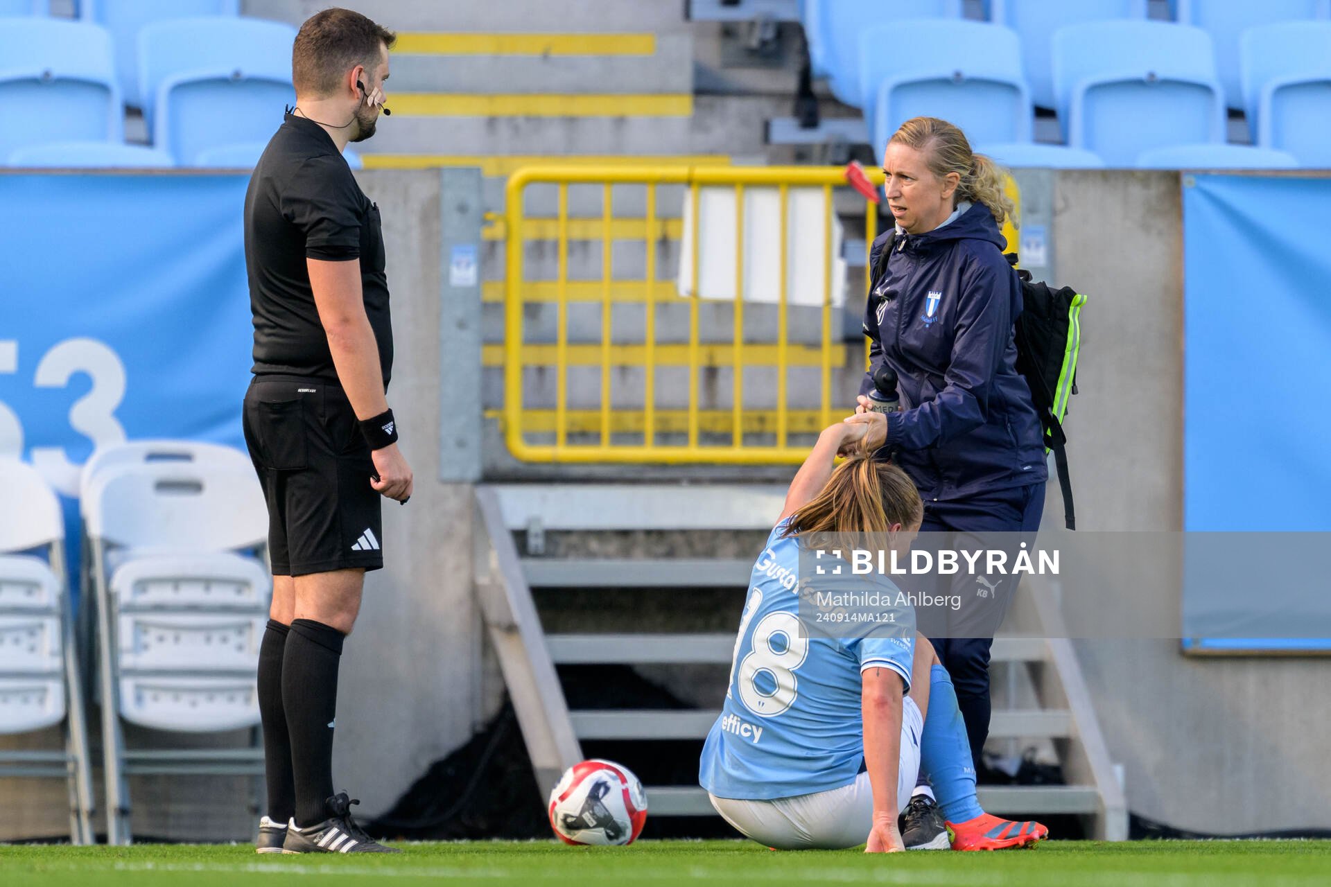 Malmö FFs fysioterapeut Karin Boman