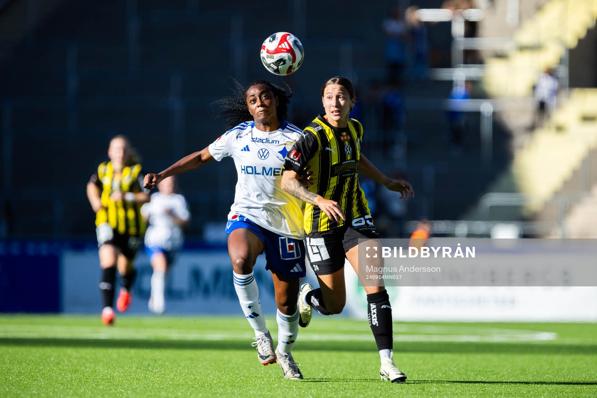 IFK Norrköpings Maya Aliyah Antoine och Häckens Tabby