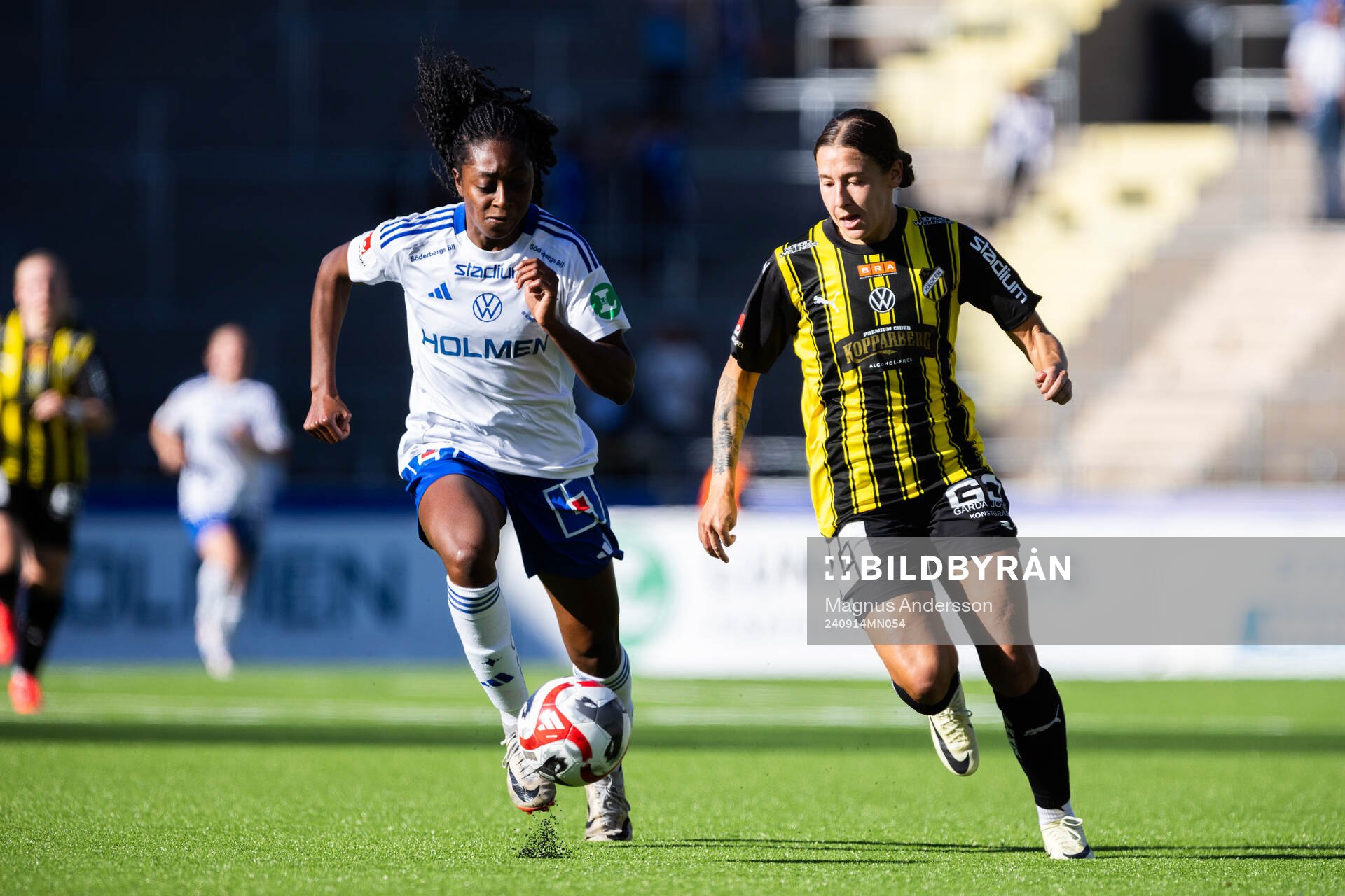 IFK Norrköpings Maya Aliyah Antoine och Häckens Tabby