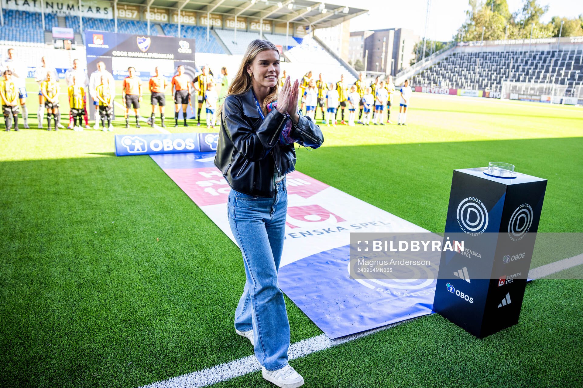 IFK Norrköpings My Cato inför fotbollsmatchen i Damallsvenskan mellan IFK Norrköping och Häcken den 14 september 2024 i Norrköping.
