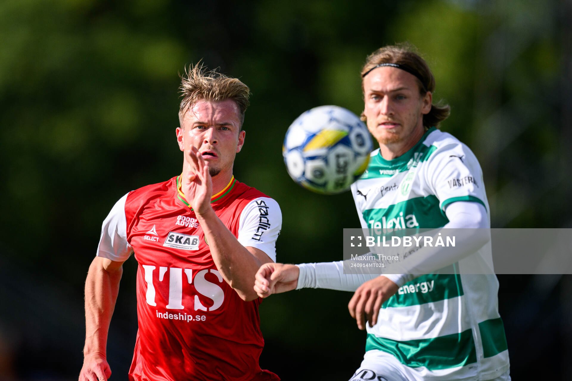 GAISs Alexander Ahl Holmström och Västerås Gustav Granath