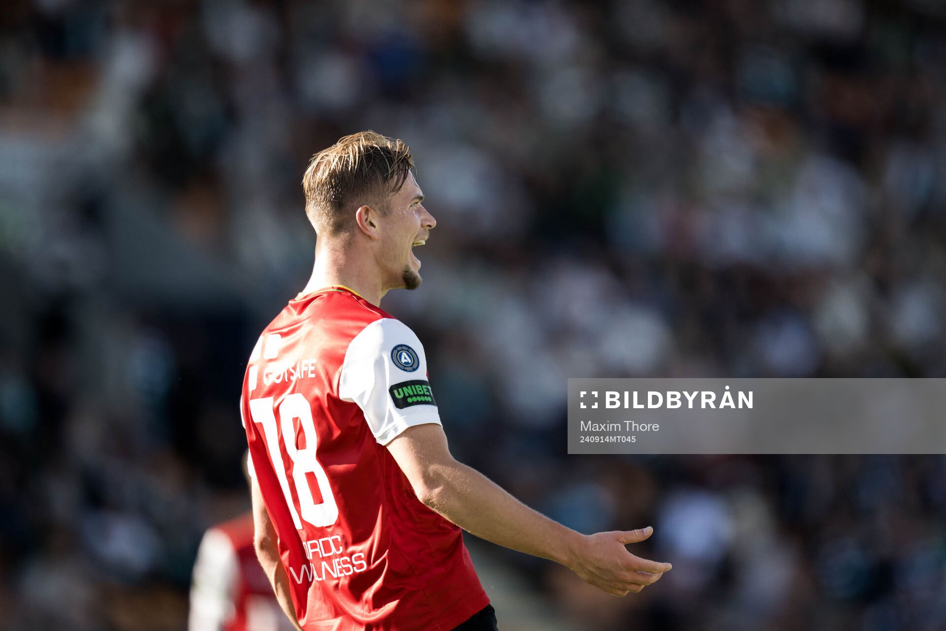 GAISs Alexander Ahl Holmström jublar