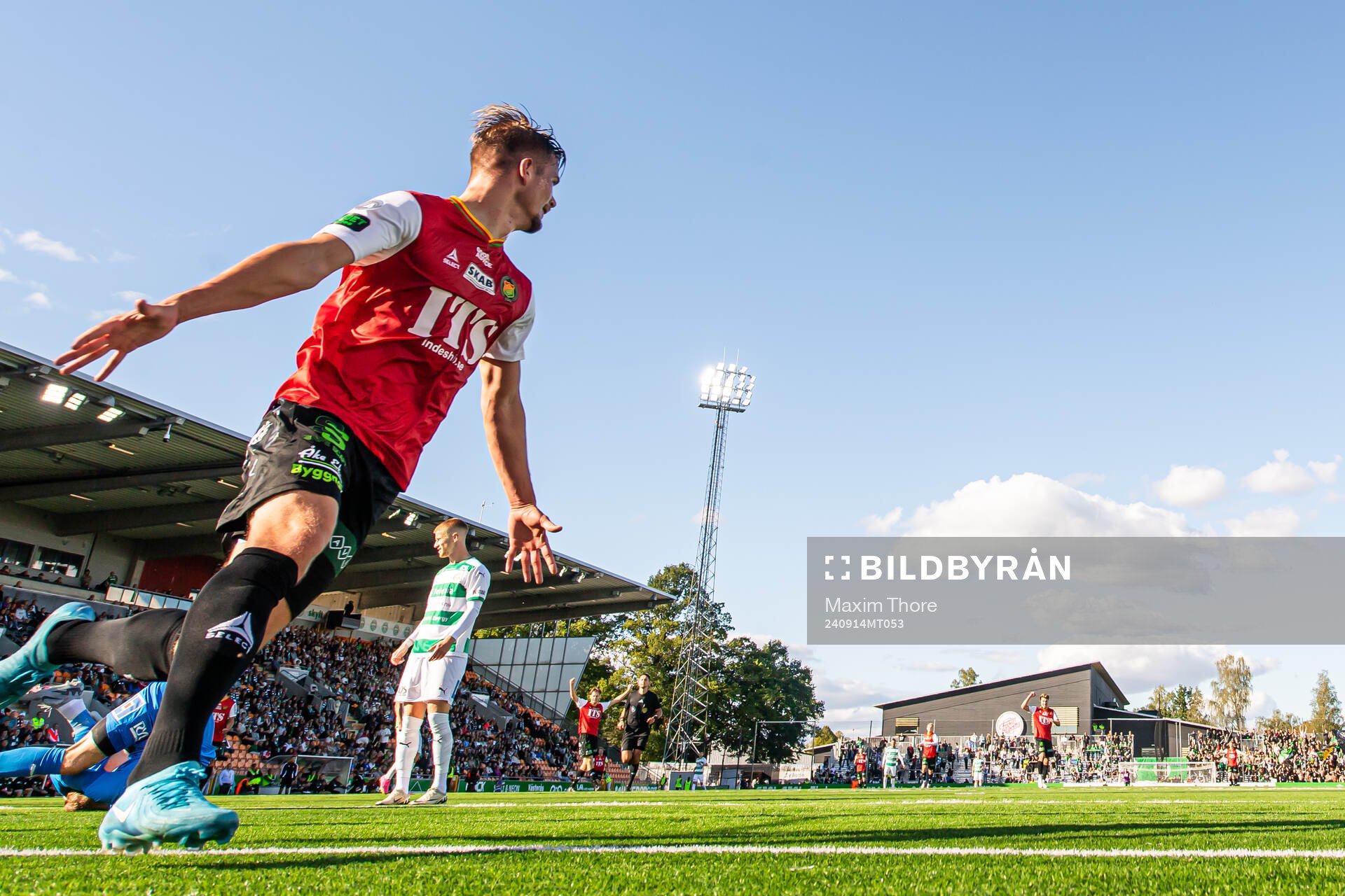 GAIS Alexander Ahl Holmström jublar