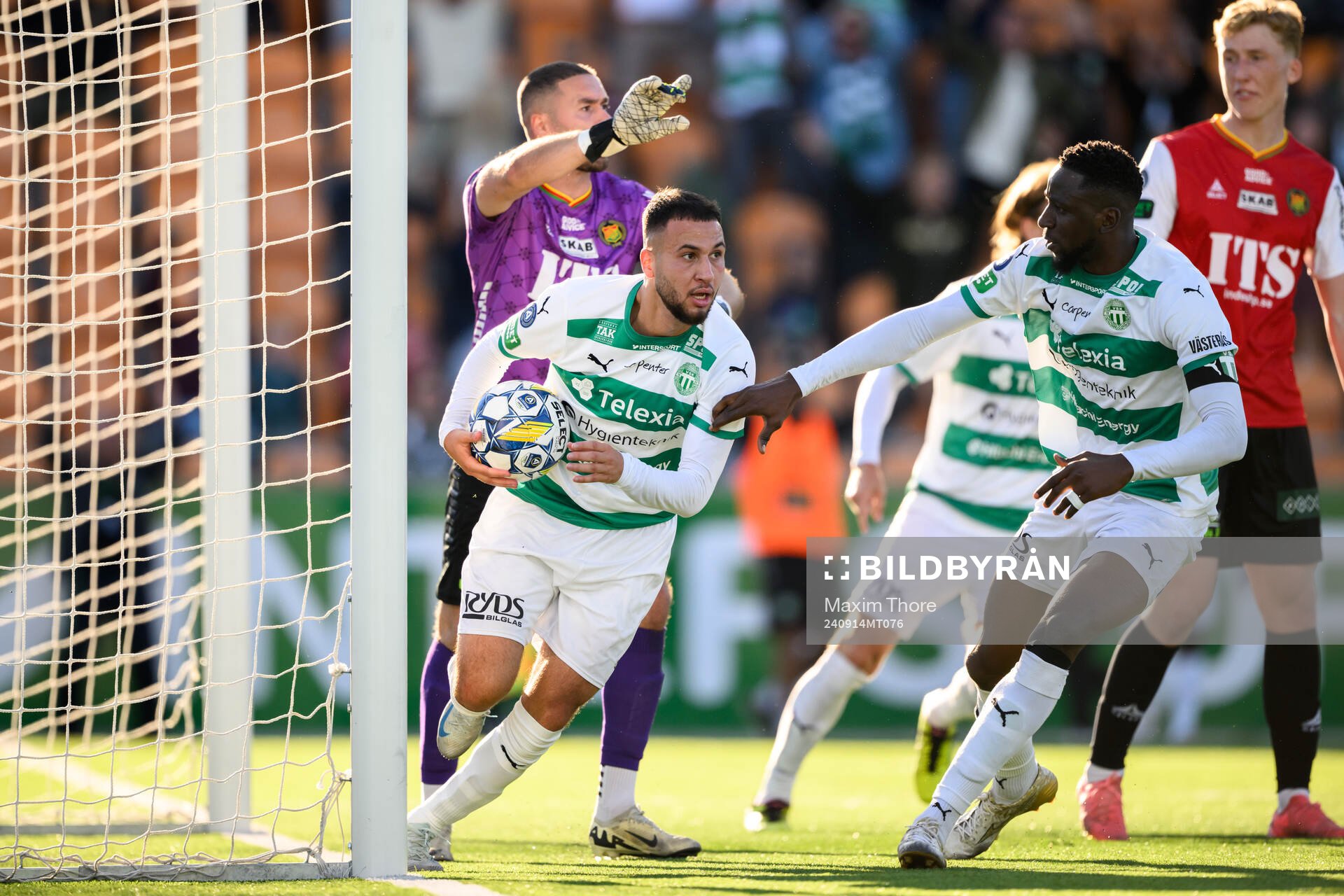 Västerås Abdelrahman Boudah Saidi jublar efter 3-3 som sedan döms bort under fotbollsmatchen i Allsvenskan mellan Västerås och GAIS den 14 september 2024 i Västerås.
