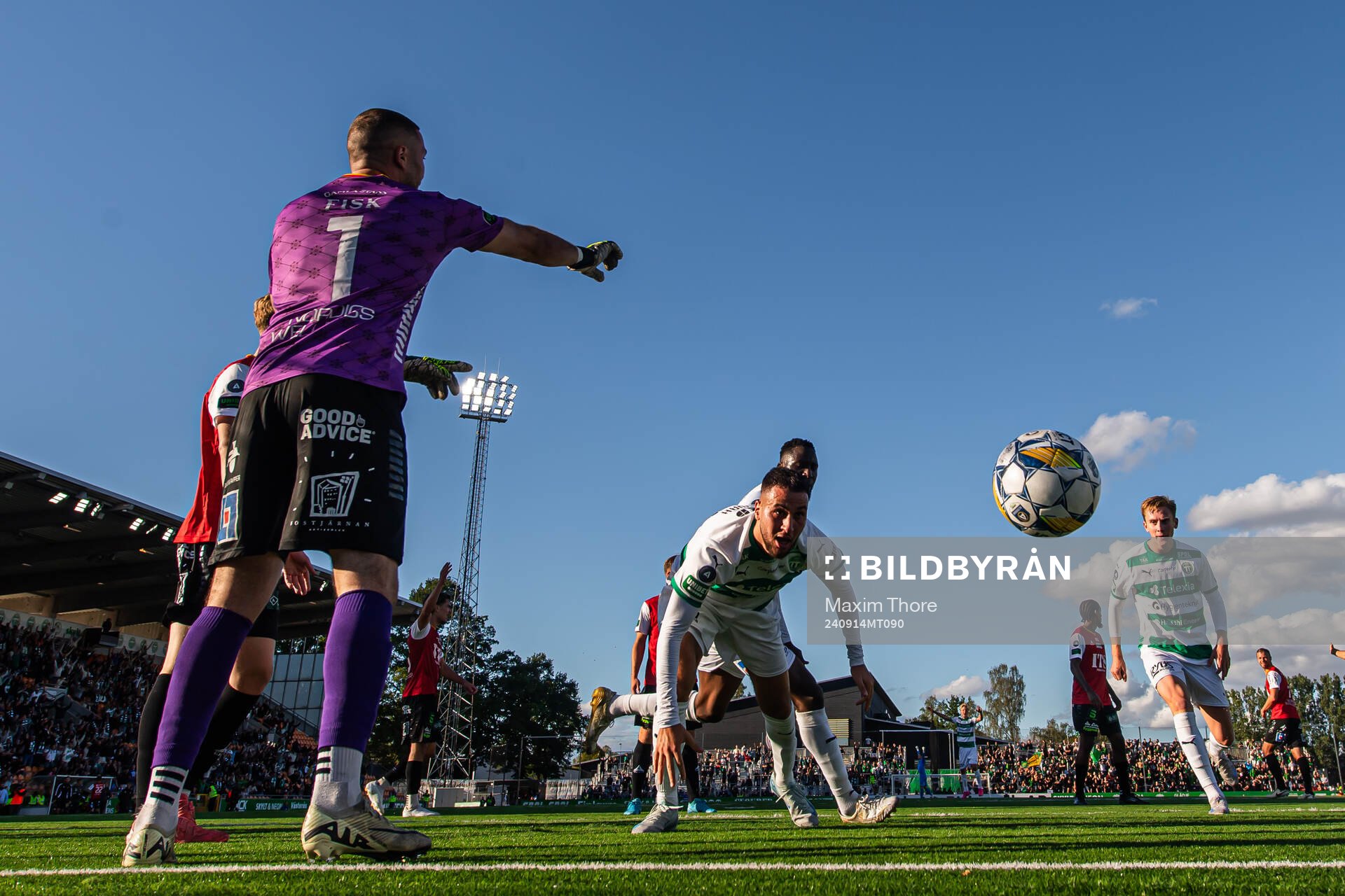 Västerås Abdelrahman Boudah Saidi gör 3-3 som senare döms bort under fotbollsmatchen i Allsvenskan mellan Västerås och GAIS den 14 september 2024 i Västerås.