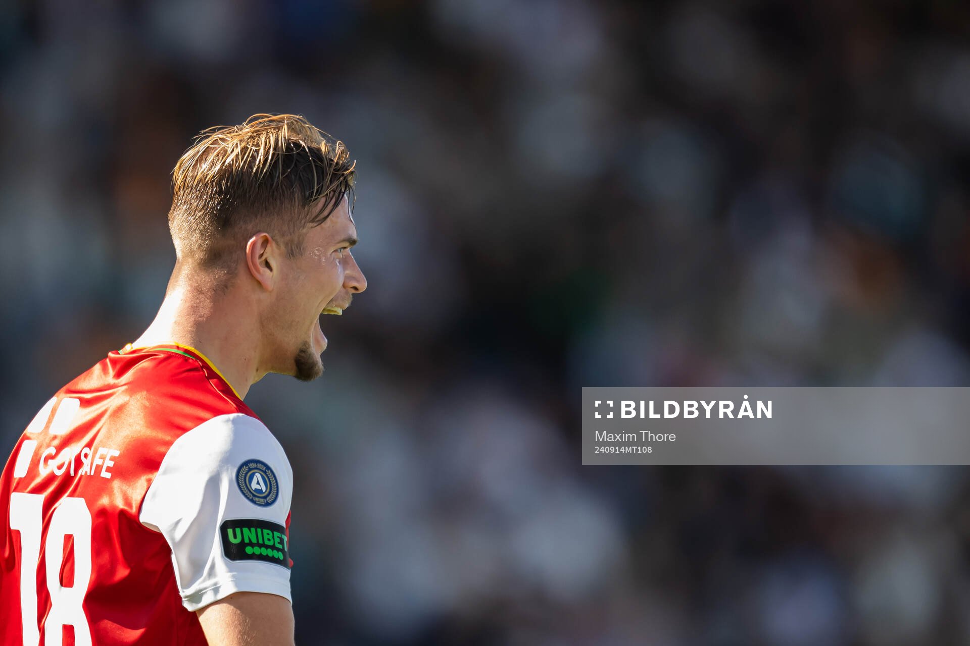 GAIS Alexander Ahl Holmström jublar