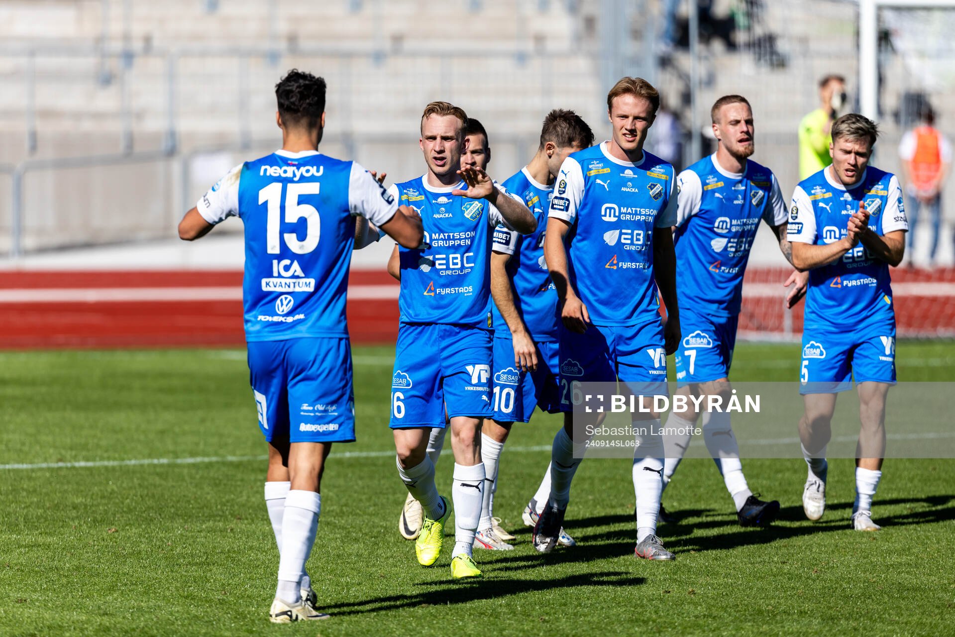 IK Oddevolds Assad Al Hamlawi har gjort 2-1 och jublar