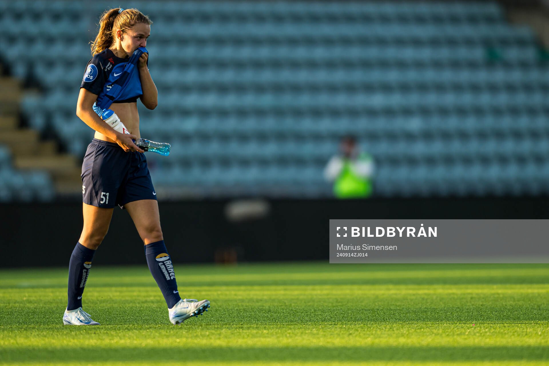 Iris Omarsdottir of Stabæk looks dejected