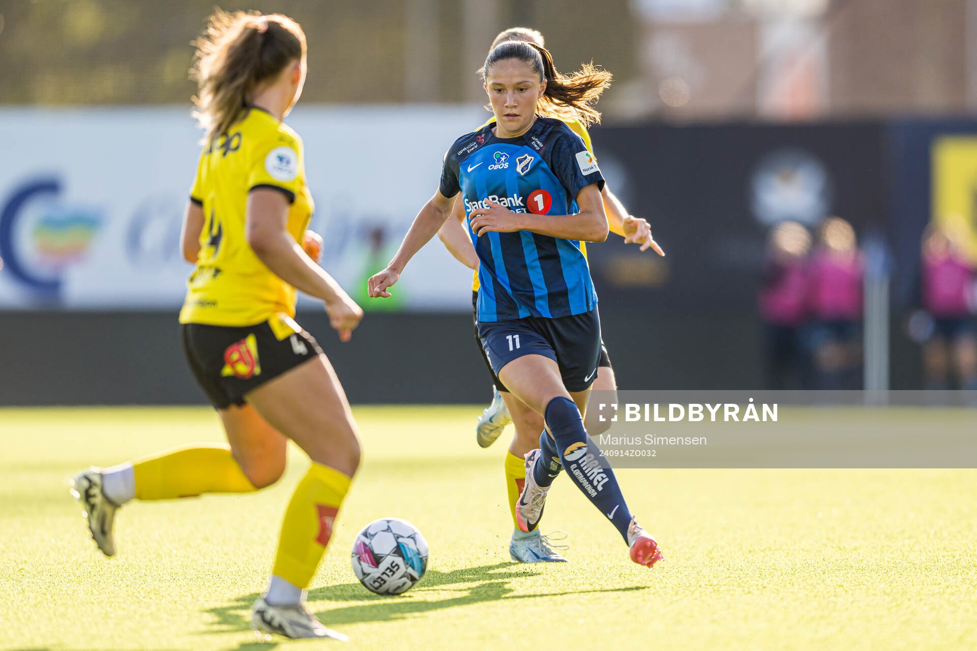 Ida Mortensen Natvik of Stabæk during the Toppserien football match between Stabæk and LSK Kvinner on September 14, 2024 in Bekkestua.