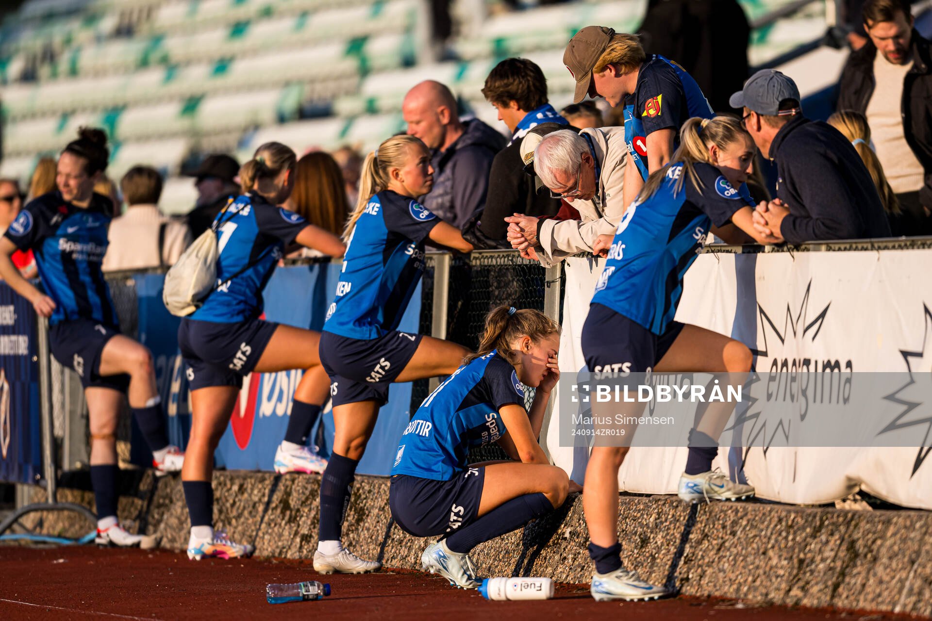 Iris Omarsdottir of Stabæk looks dejected