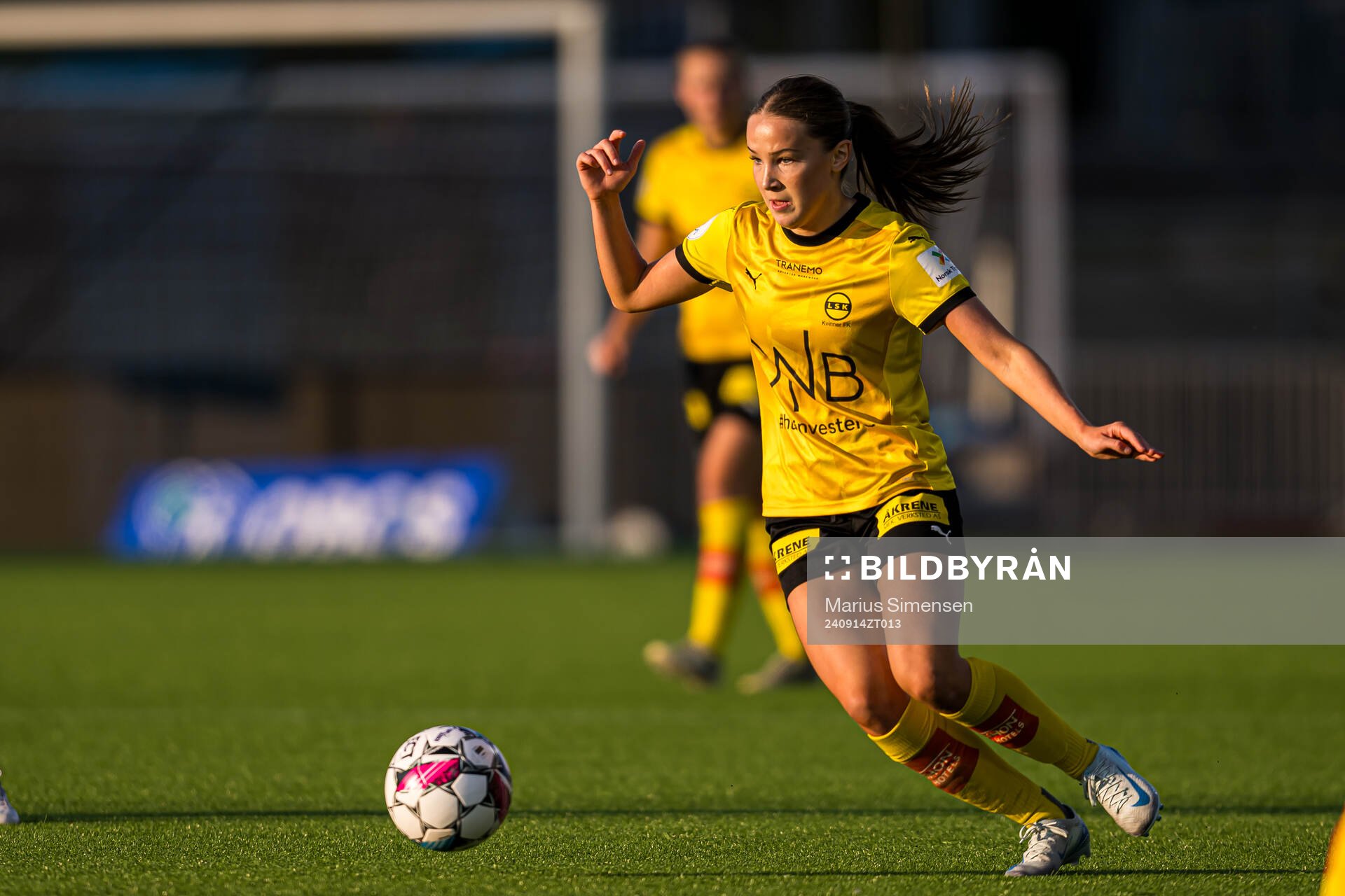 Nora Marie Stærk of LSK Kvinner during the Toppserien football match between Stabæk and LSK Kvinner on September 14, 2024 in Bekkestua.
