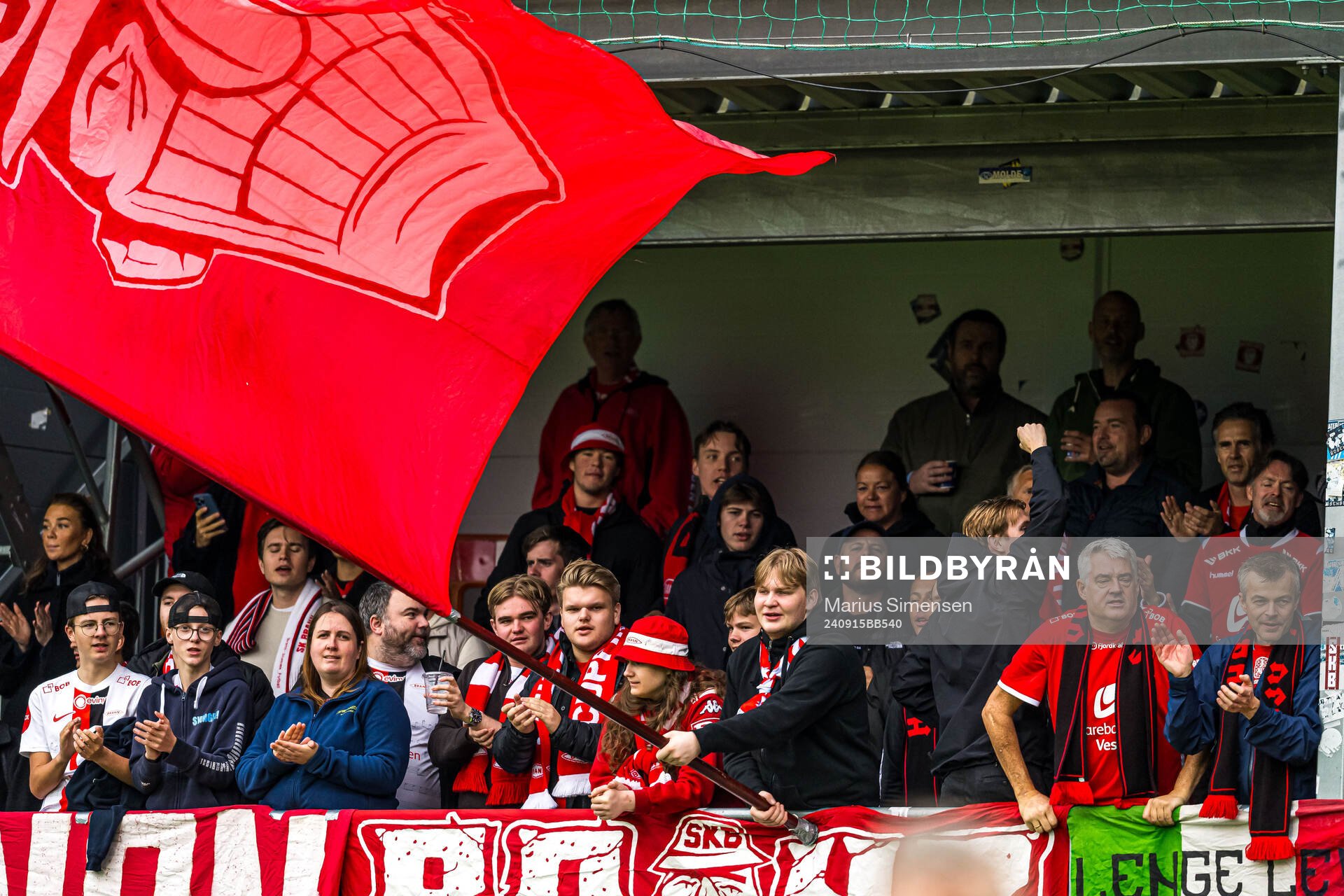 Spectators in the stands