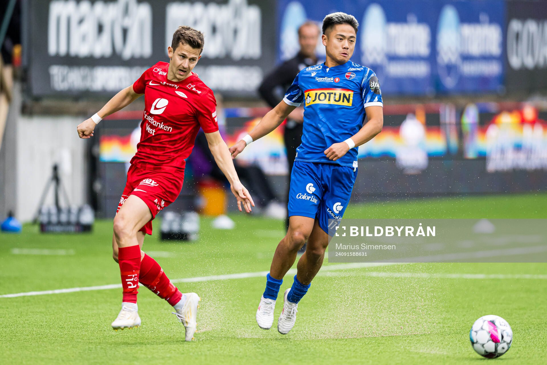 Sander Erik Kartum of Brann and Christopher Cheng of