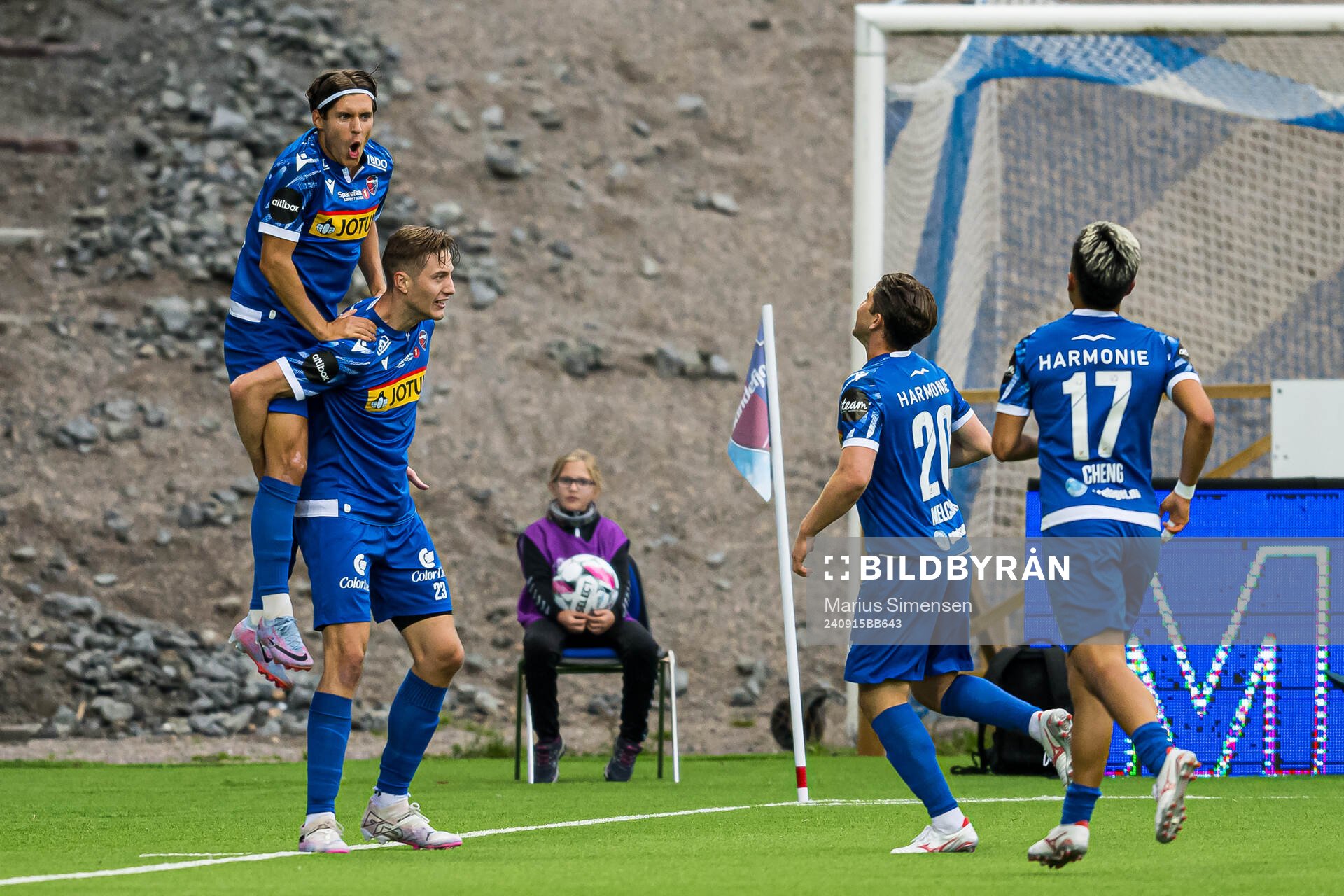 Stefan Ingi Sigurdarson of Sandefjord celebrates
