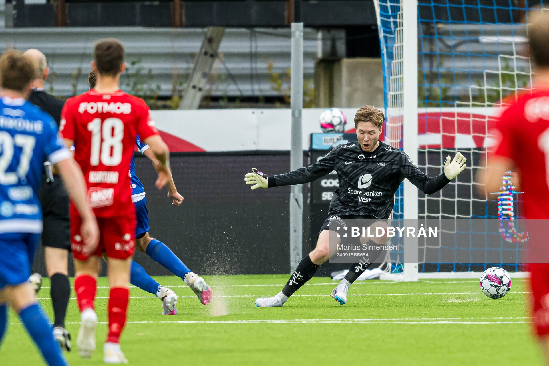 Stefan Ingi Sigurdarson of Sandefjord scores the 1-0 goal
