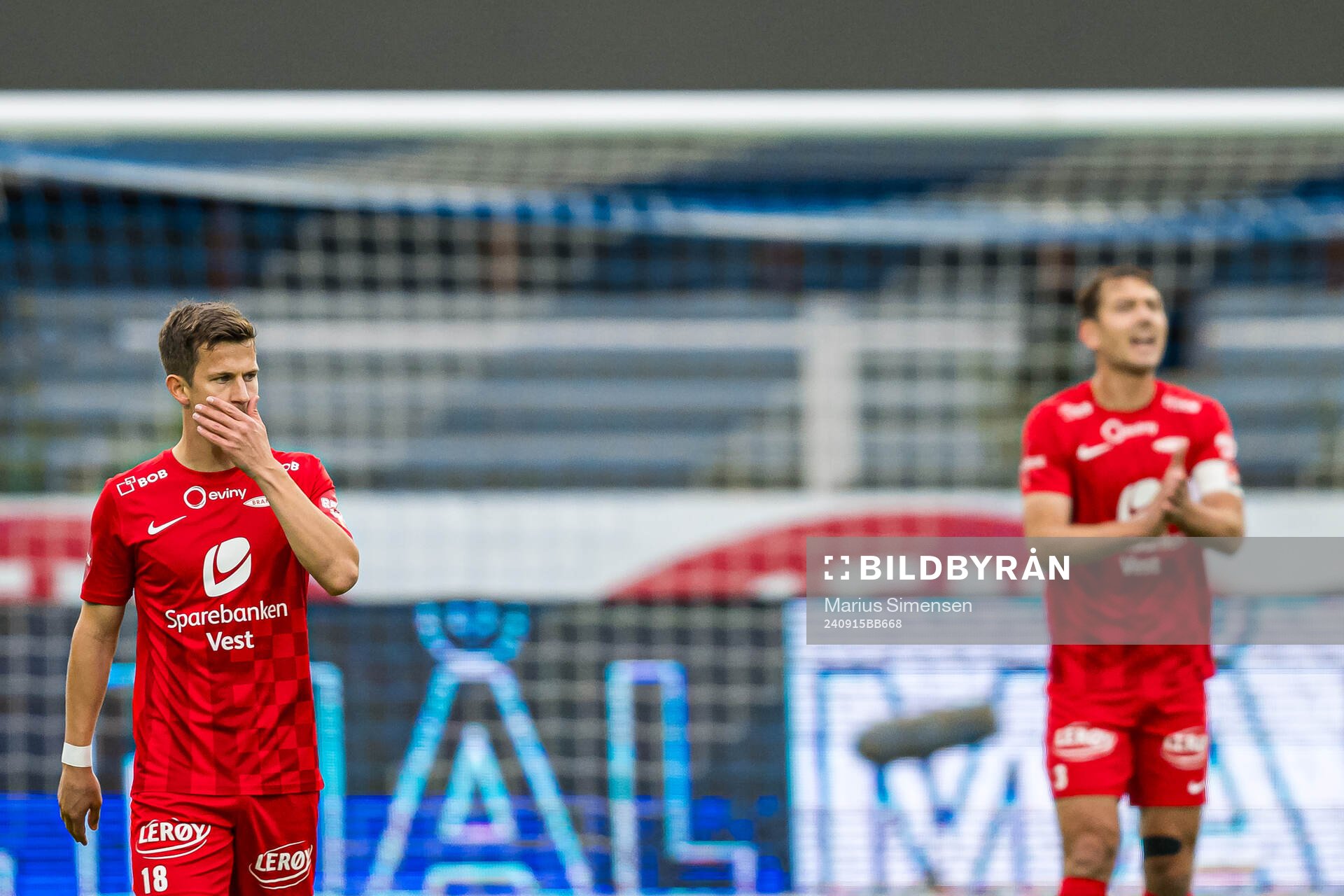 Sander Erik Kartum of Brann looks dejected