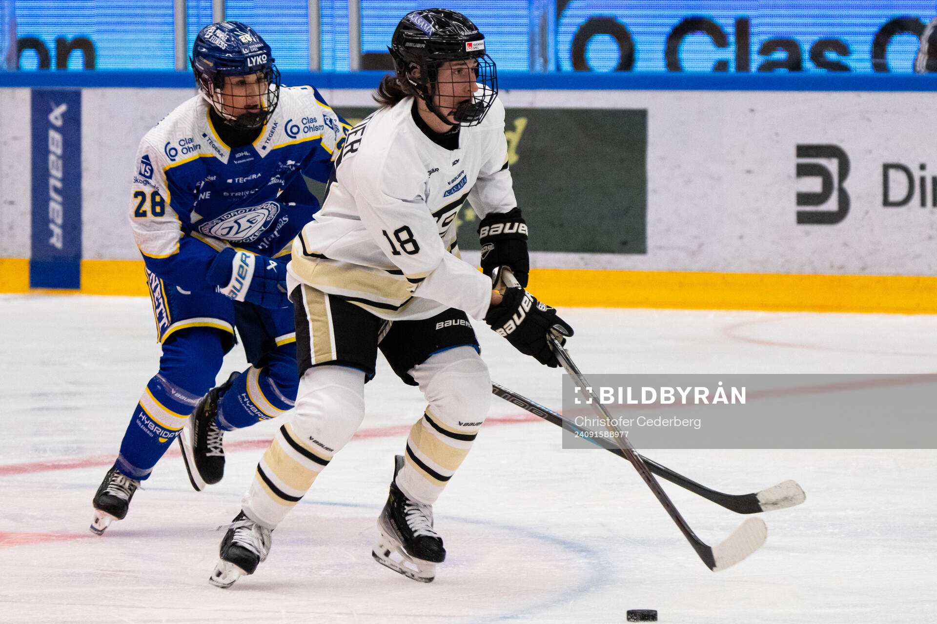 Leksands Linnea Horn och SDEs Malia Schneider
