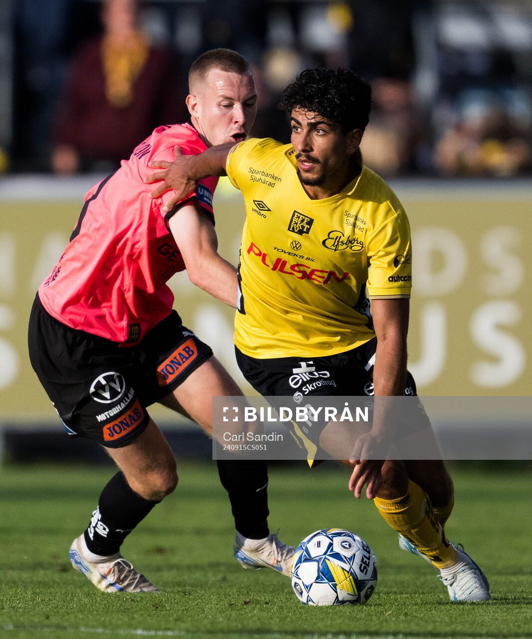 Halmstads Gisli Eyjolfsson och Elfsborgs Ahmed Qasem