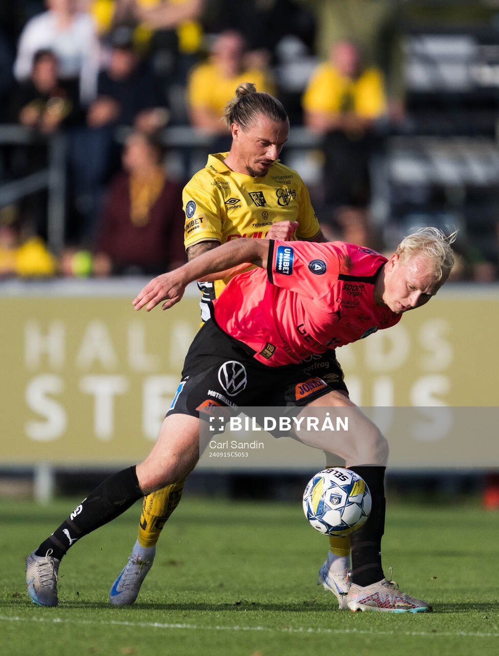 Elfsborgs Niklas Hult och Halmstads André Boman