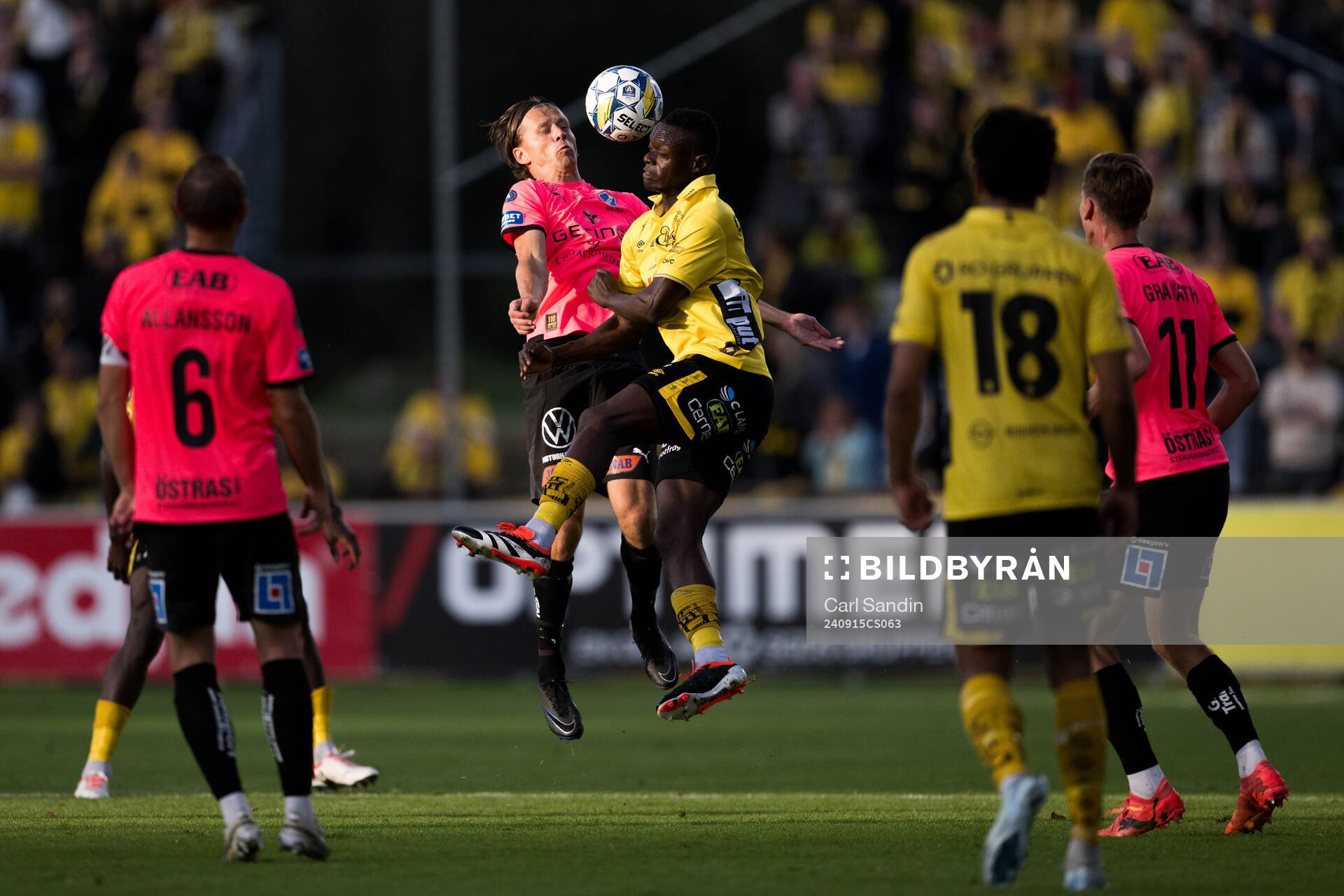 Halmstads Jesper Jonasson Westermark och Elfsborgs Timothy